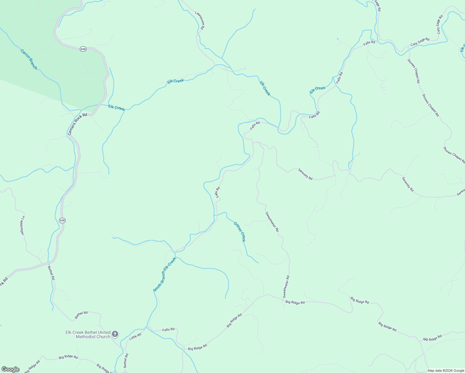 map of restaurants, bars, coffee shops, grocery stores, and more near 2309 Falls Road in Independence