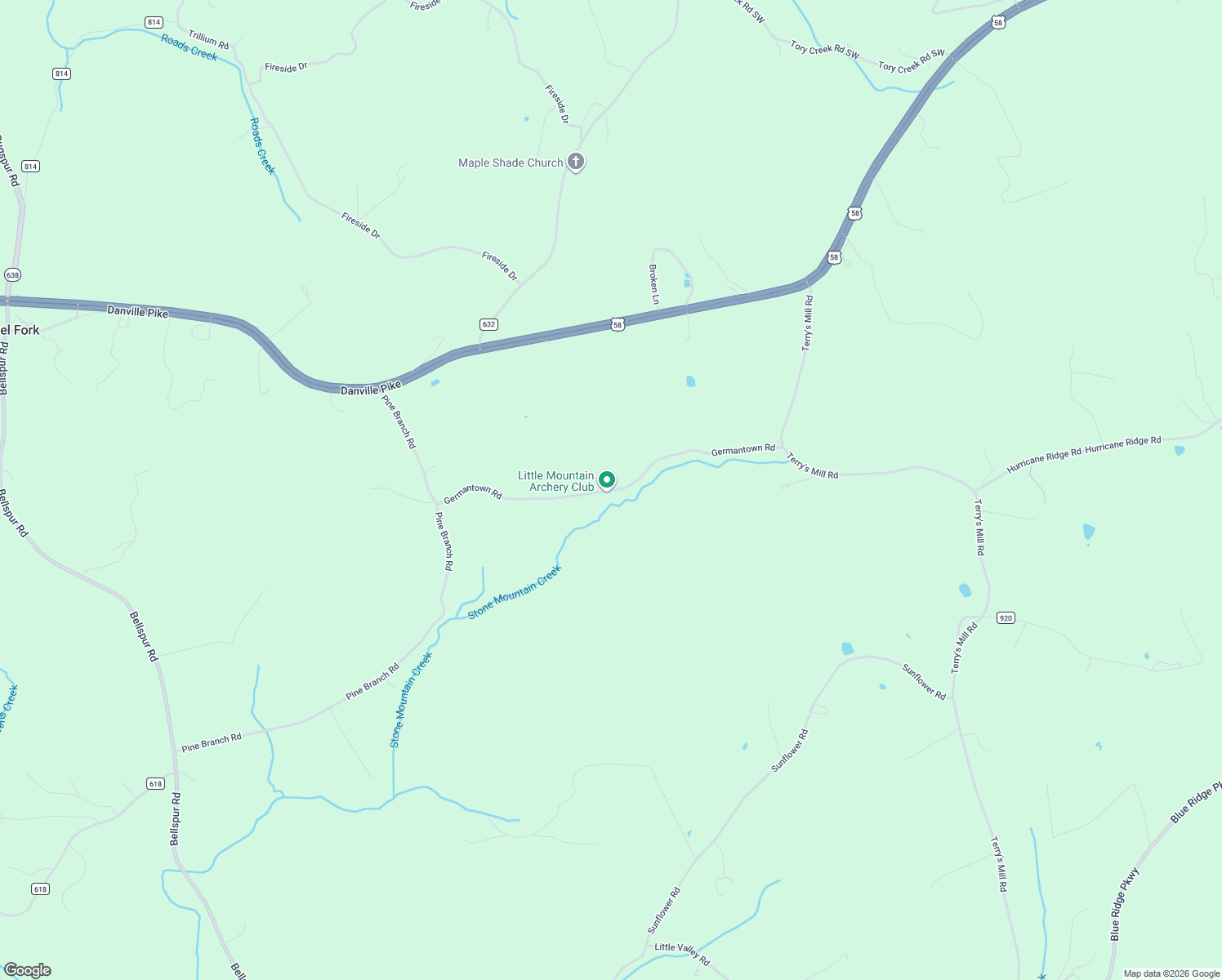 map of restaurants, bars, coffee shops, grocery stores, and more near Germantown Road in Carroll County