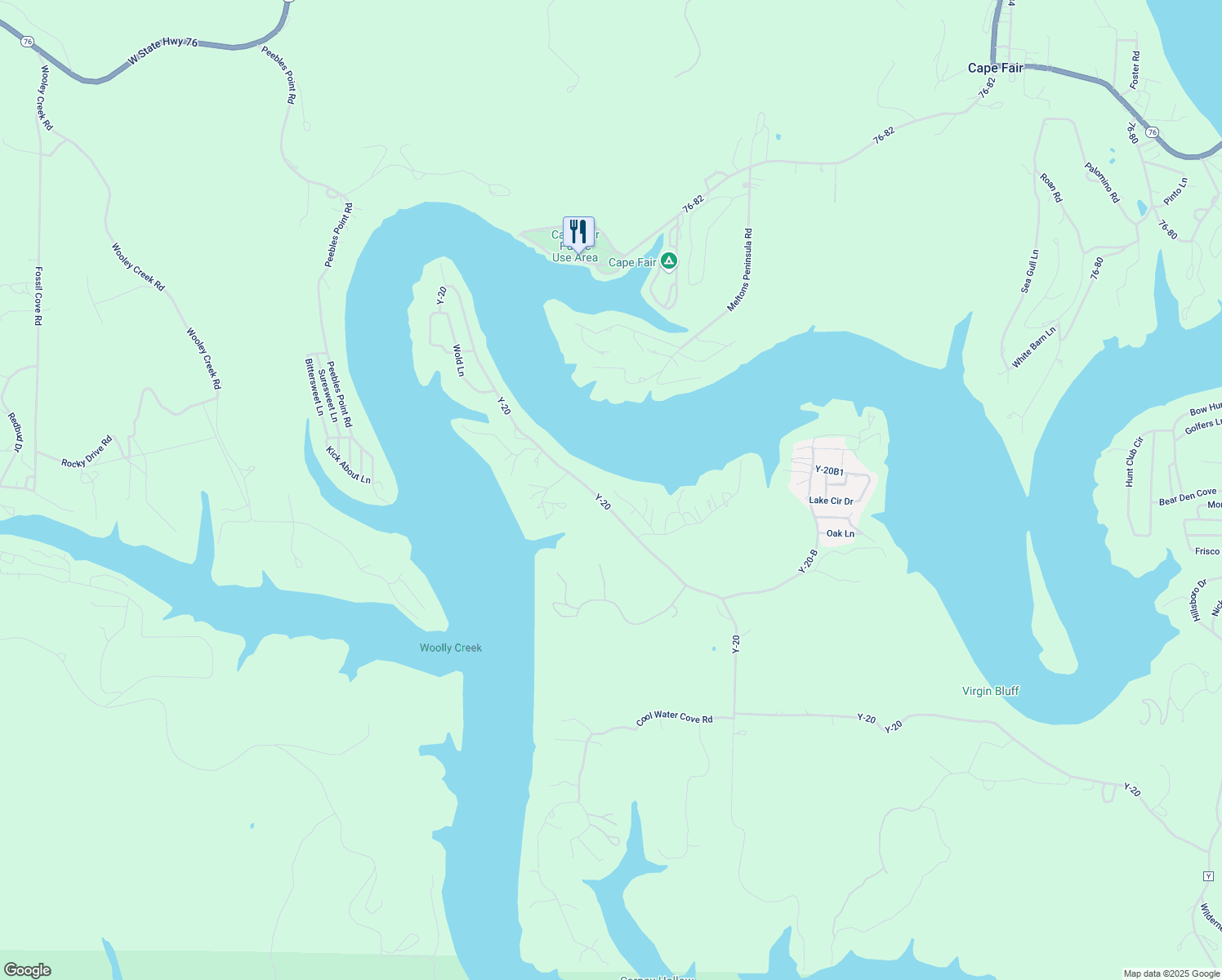map of restaurants, bars, coffee shops, grocery stores, and more near 2266-2504 Long Bend Rd in Galena