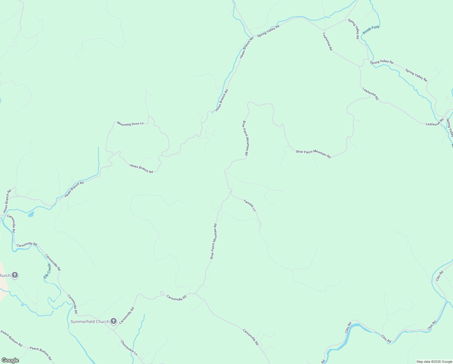 map of restaurants, bars, coffee shops, grocery stores, and more near Briar Patch Mountain Road in Fries