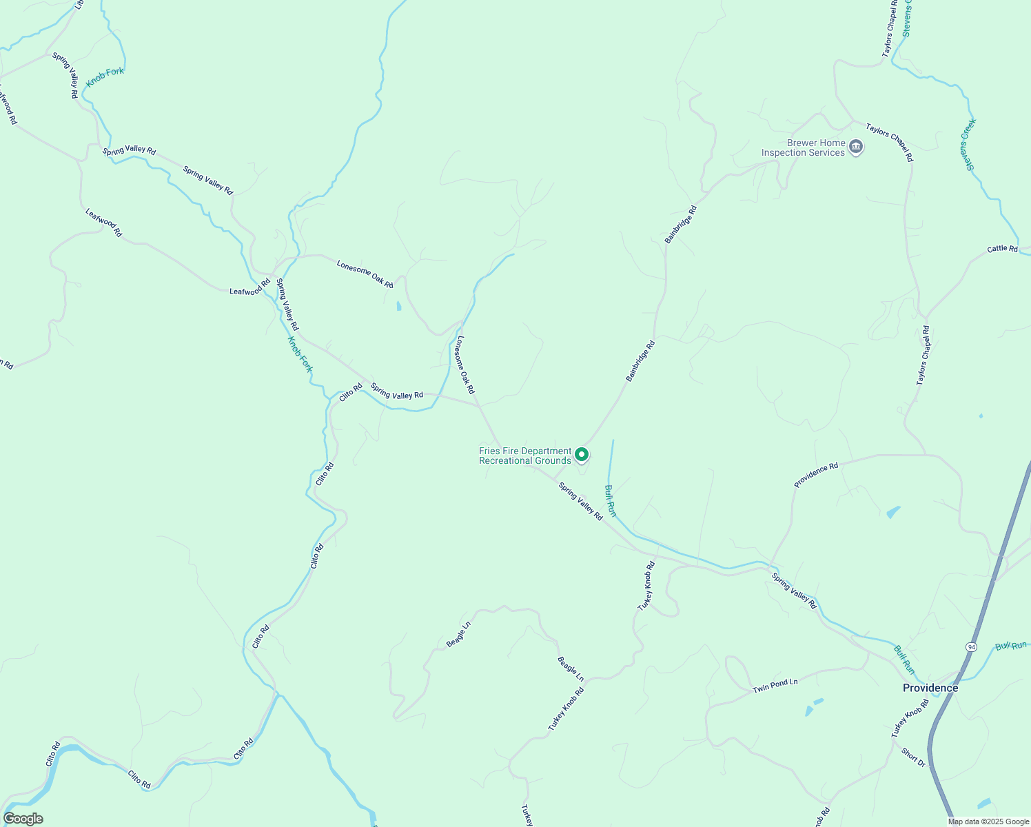 map of restaurants, bars, coffee shops, grocery stores, and more near in Fries