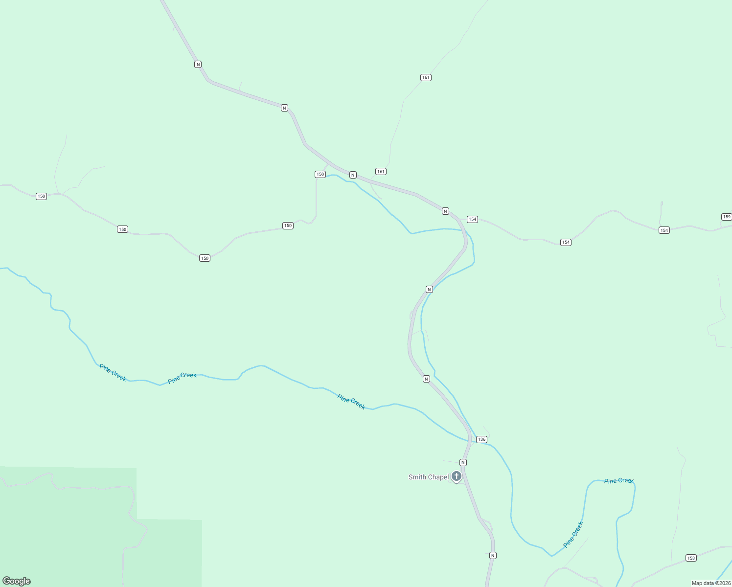 map of restaurants, bars, coffee shops, grocery stores, and more near State Highway N in Gainesville