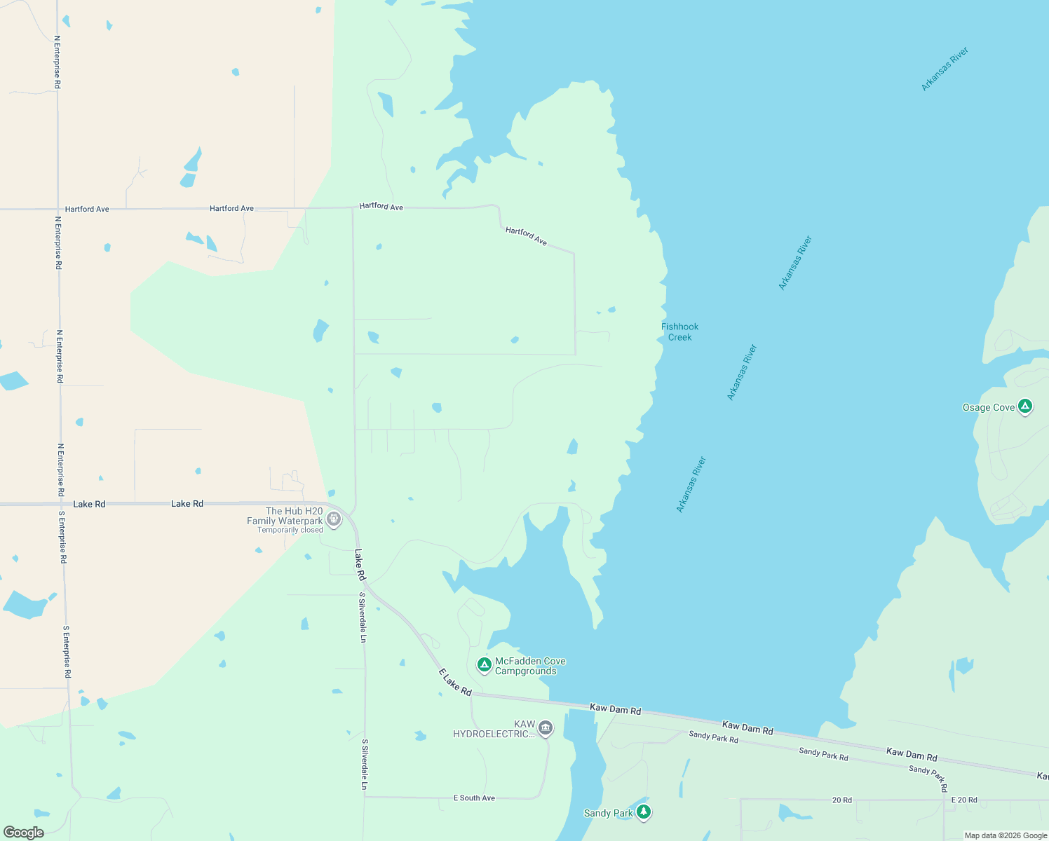 map of restaurants, bars, coffee shops, grocery stores, and more near 61 Overlook Road in Ponca City