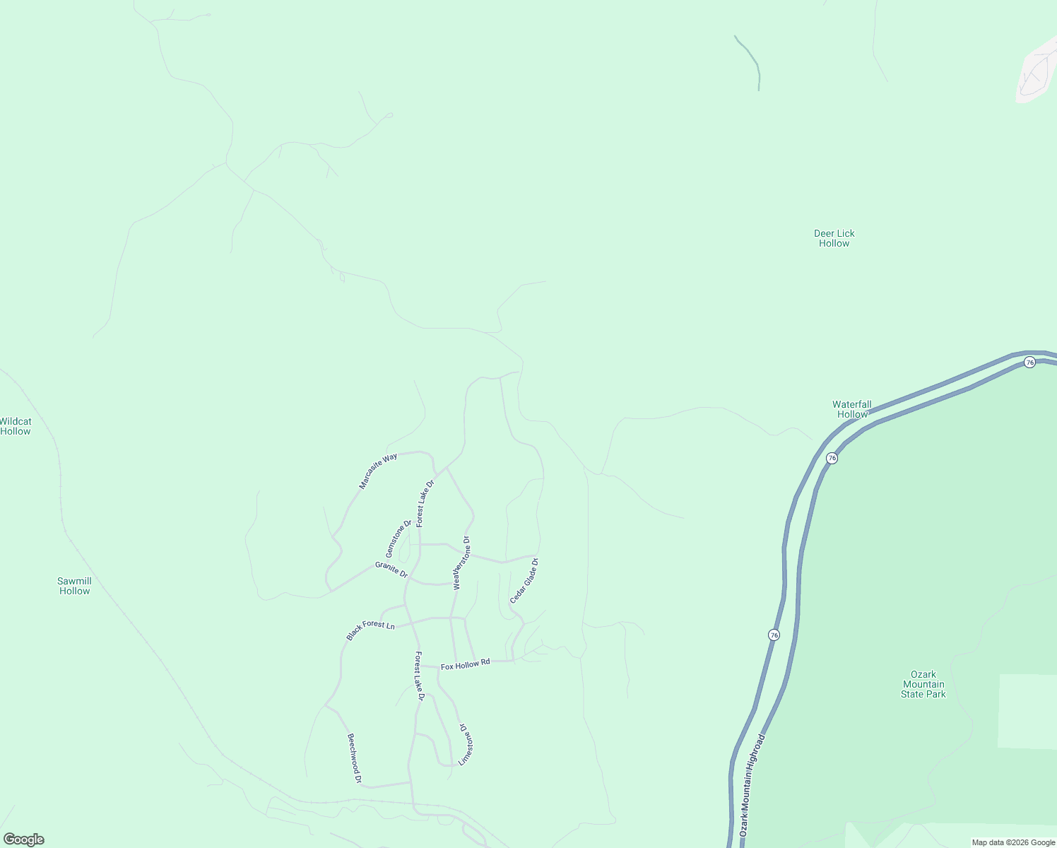 map of restaurants, bars, coffee shops, grocery stores, and more near 4571 Keystone Road in Reeds Spring