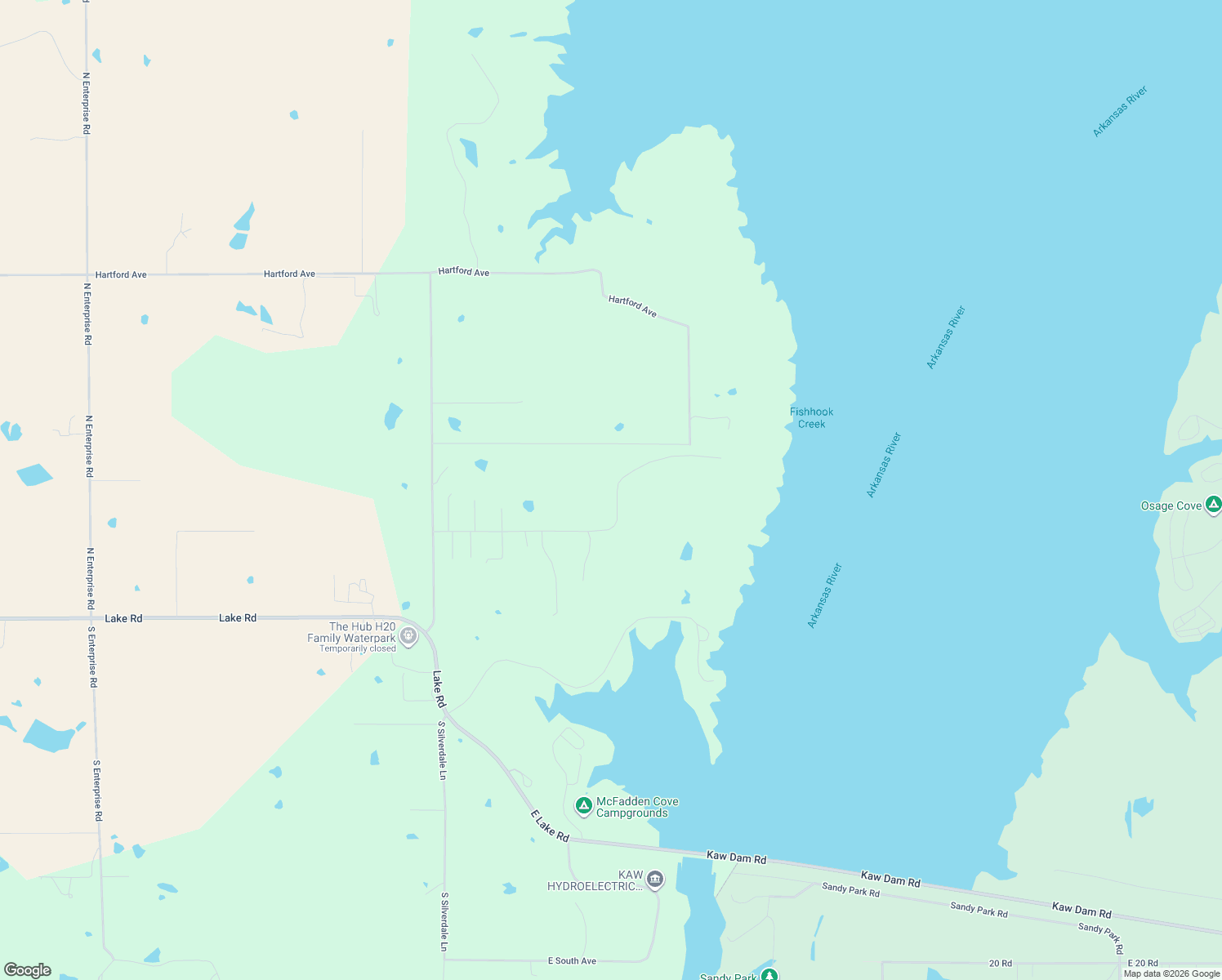 map of restaurants, bars, coffee shops, grocery stores, and more near 67 Overlook Road in Ponca City