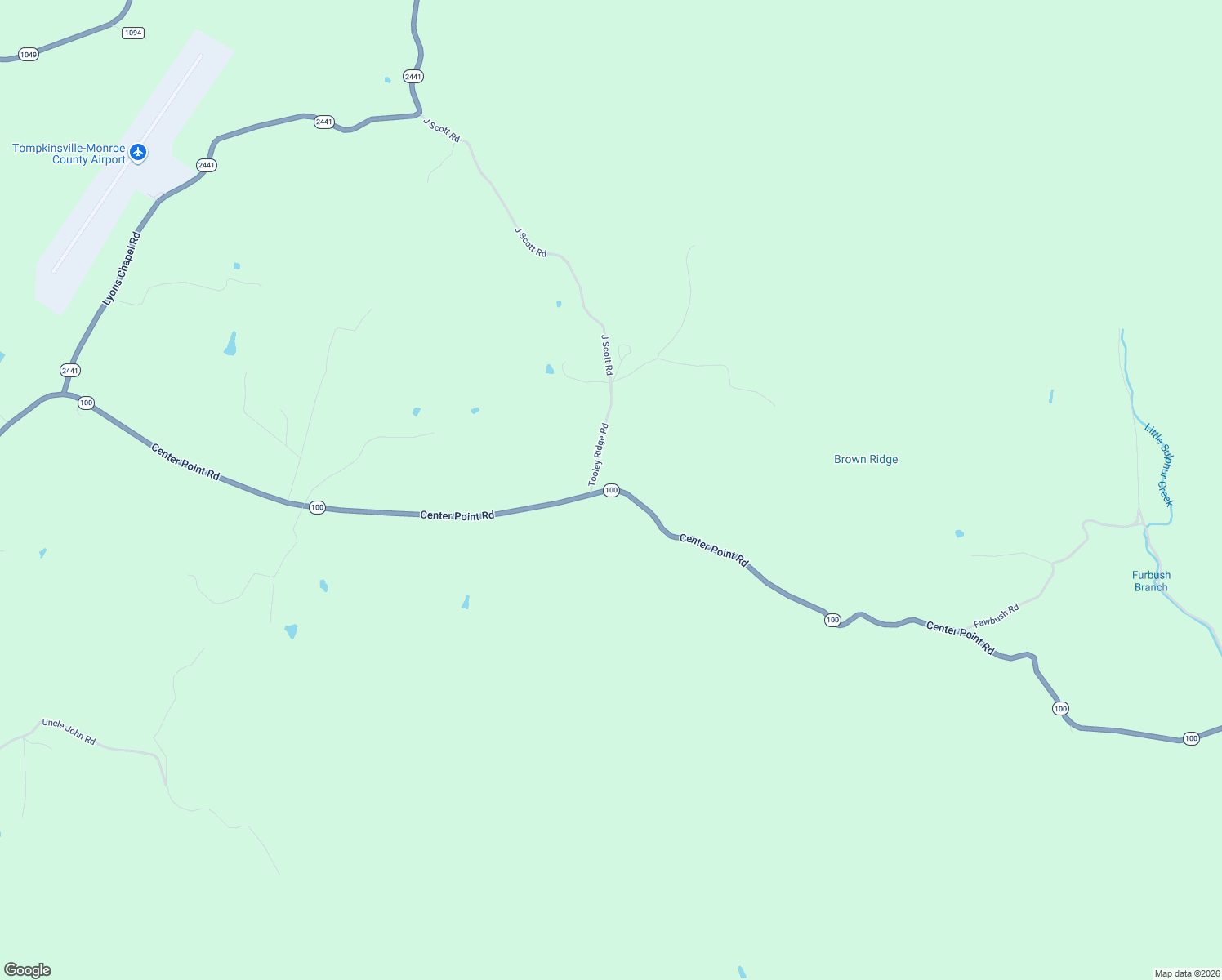 map of restaurants, bars, coffee shops, grocery stores, and more near 4008 Center Point Road in Tompkinsville