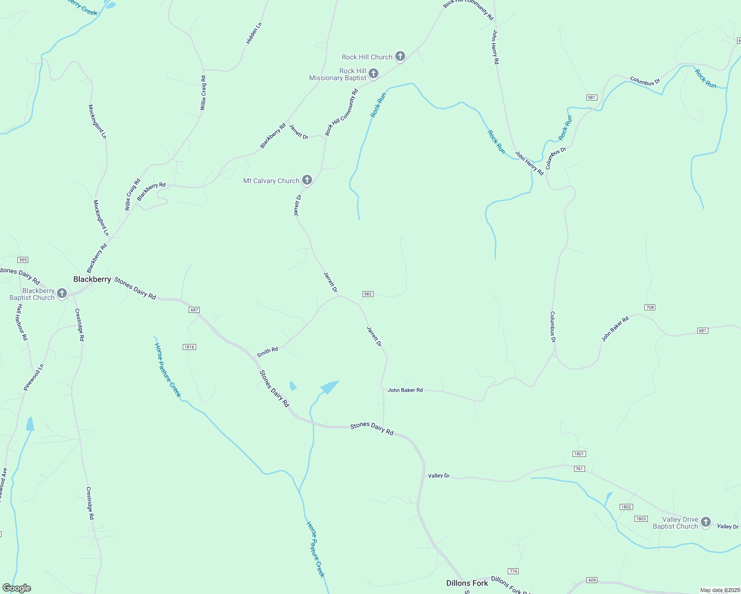 map of restaurants, bars, coffee shops, grocery stores, and more near 62 Watkins Drive in Bassett