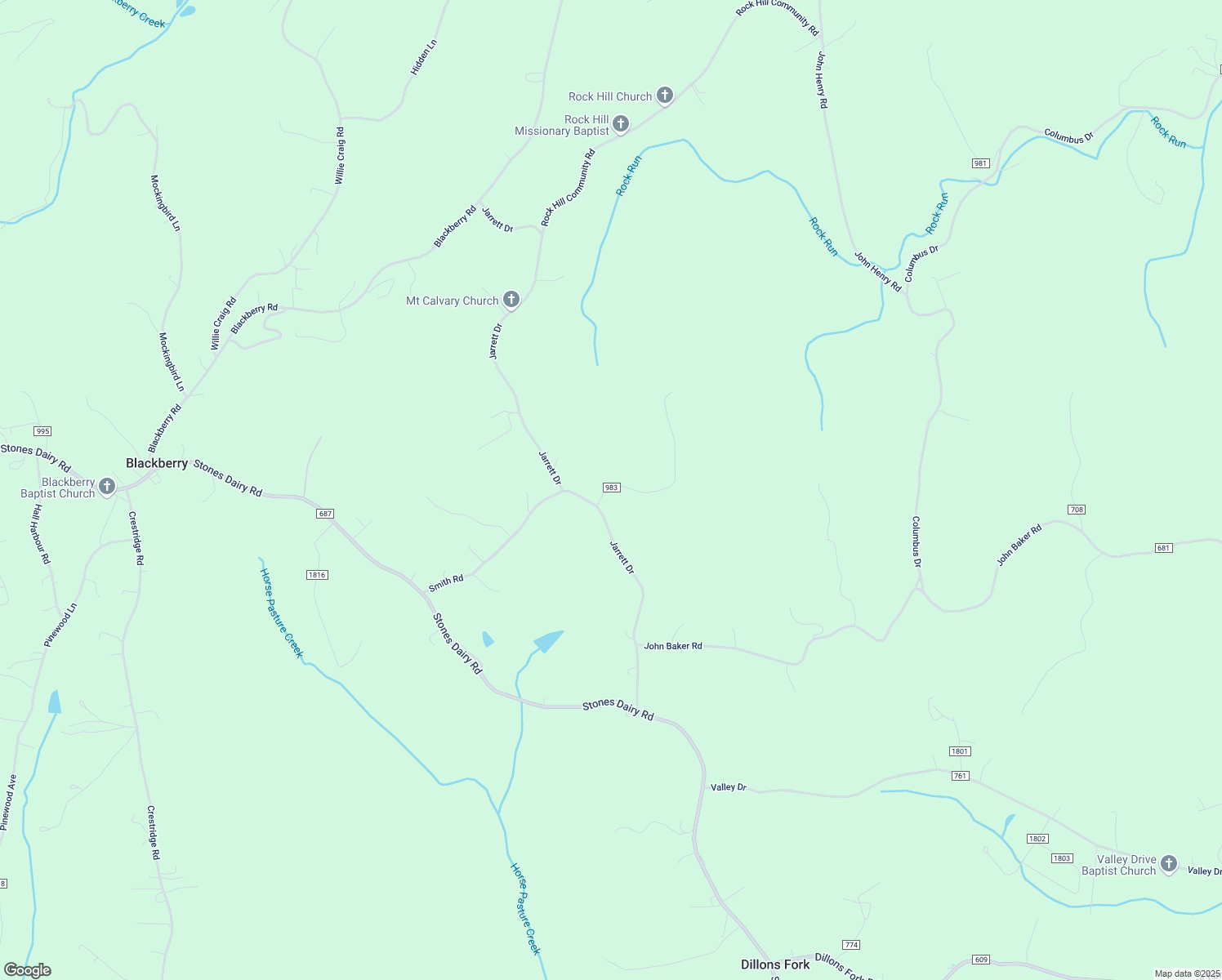 map of restaurants, bars, coffee shops, grocery stores, and more near 62 Watkins Drive in Bassett