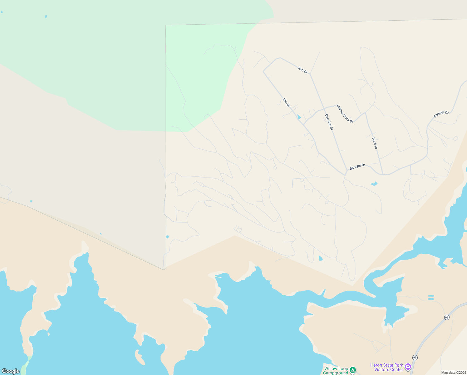 map of restaurants, bars, coffee shops, grocery stores, and more near Elk Lane in Los Ojos