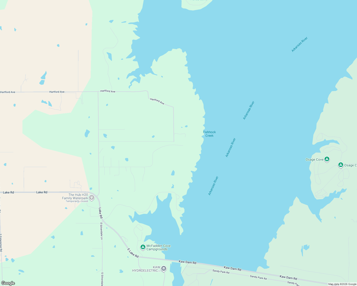 map of restaurants, bars, coffee shops, grocery stores, and more near 82 Overlook Road in Ponca City