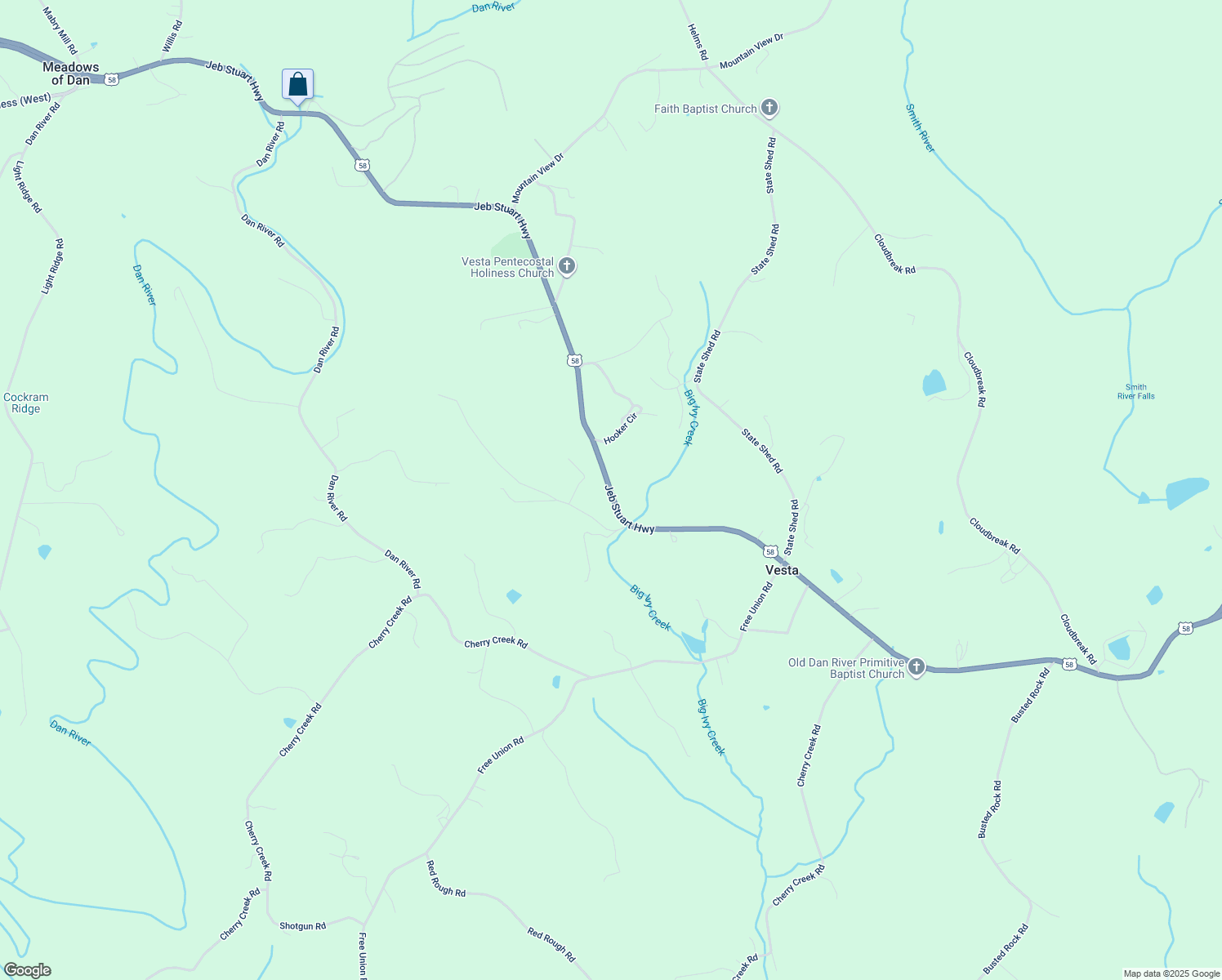 5671 Jeb Stuart Highway, Meadows of Dan VA Walk Score