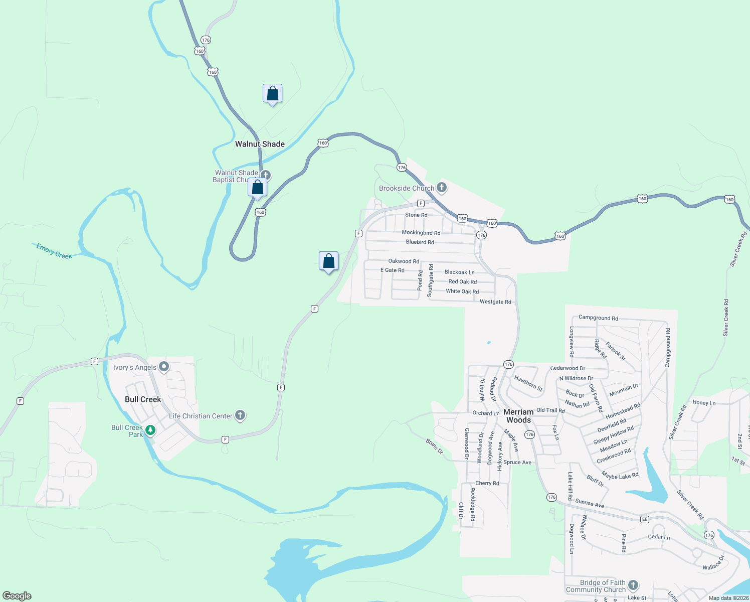 map of restaurants, bars, coffee shops, grocery stores, and more near 4004 Pin Oak Rd in Merriam Woods
