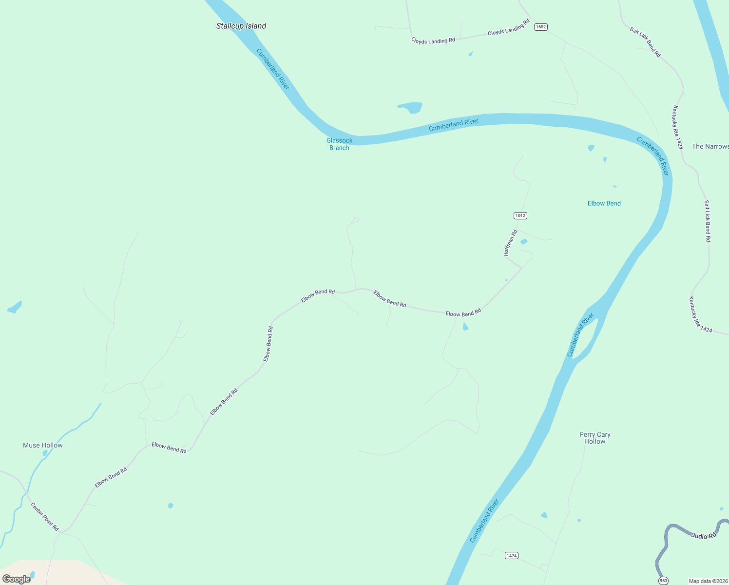 map of restaurants, bars, coffee shops, grocery stores, and more near 2106 Elbow Bend Road in Tompkinsville