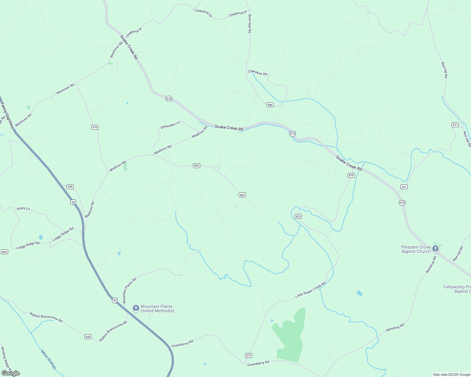 map of restaurants, bars, coffee shops, grocery stores, and more near 1 Showcase Lane in Hillsville