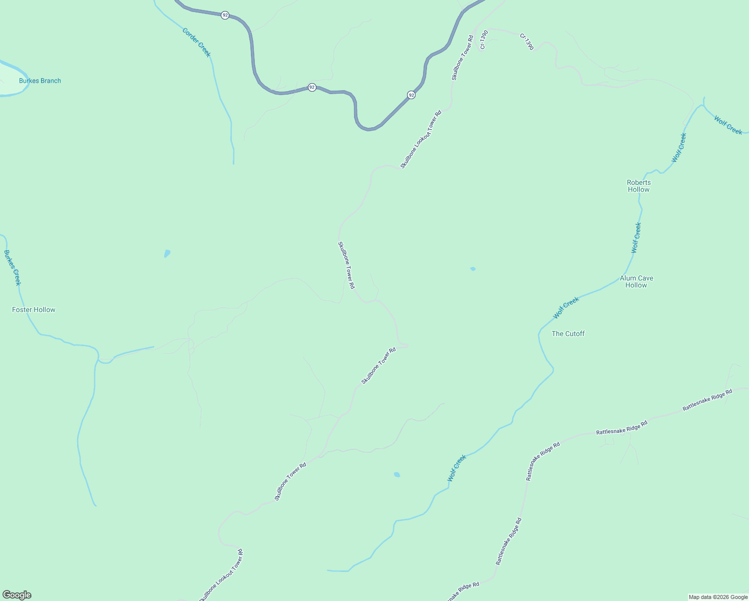 map of restaurants, bars, coffee shops, grocery stores, and more near Skullbone Lookout Tower Road in Stearns
