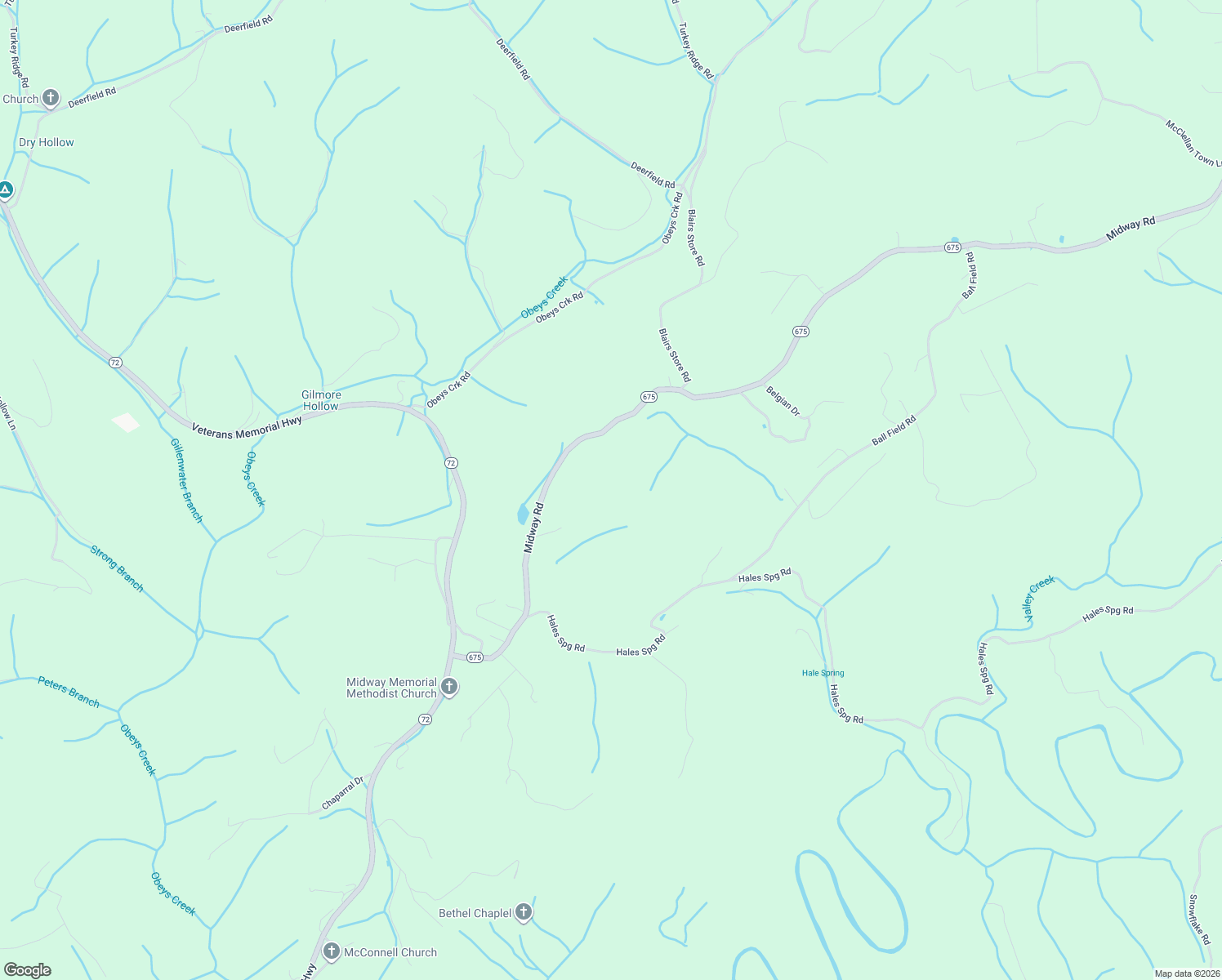 map of restaurants, bars, coffee shops, grocery stores, and more near 798 Midway Road in Gate City