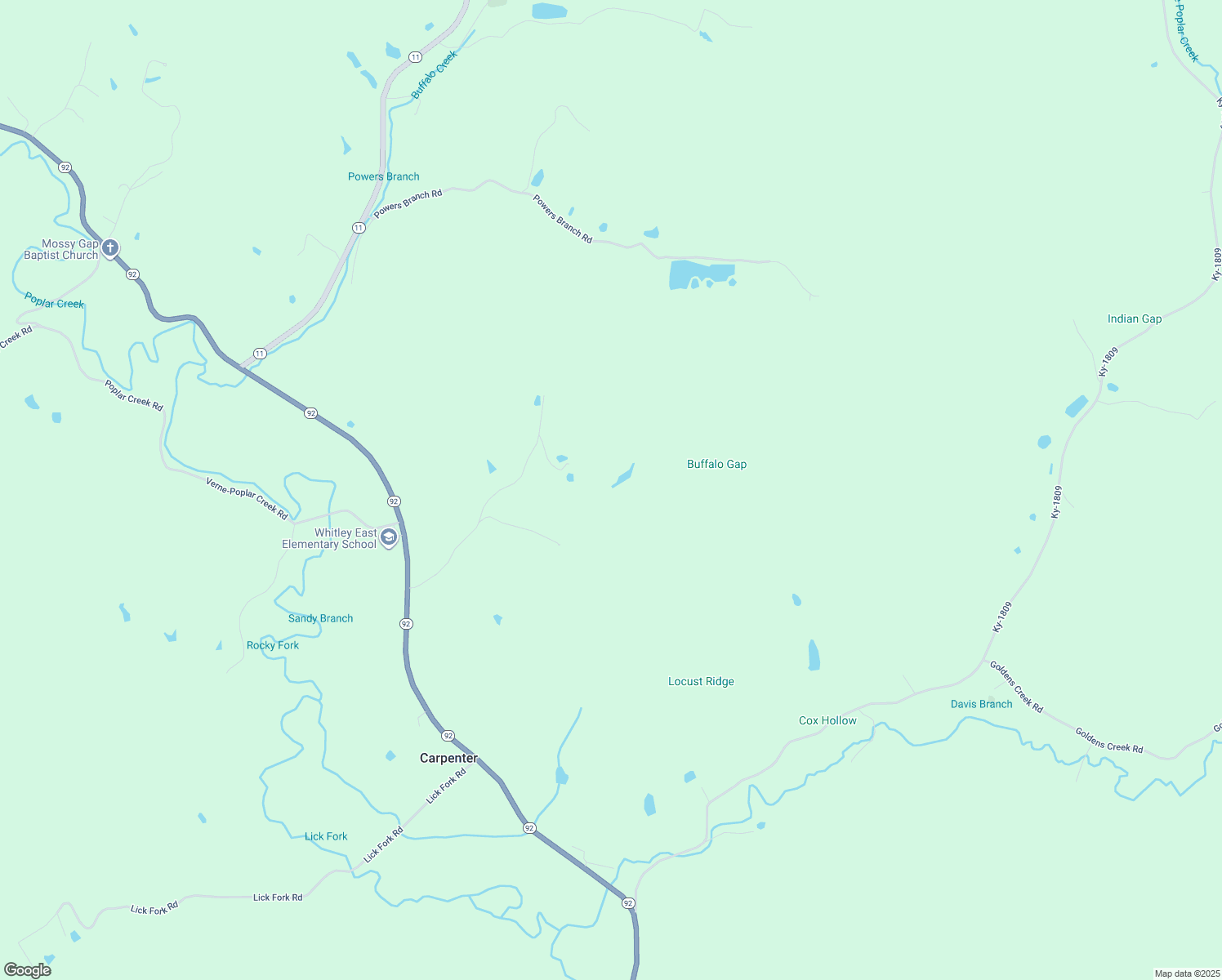 map of restaurants, bars, coffee shops, grocery stores, and more near in Carpenter