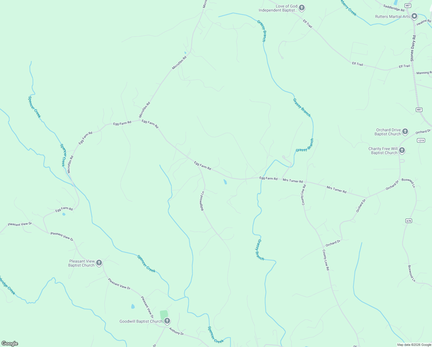 map of restaurants, bars, coffee shops, grocery stores, and more near 2308 Egg Farm Road in Patrick Springs