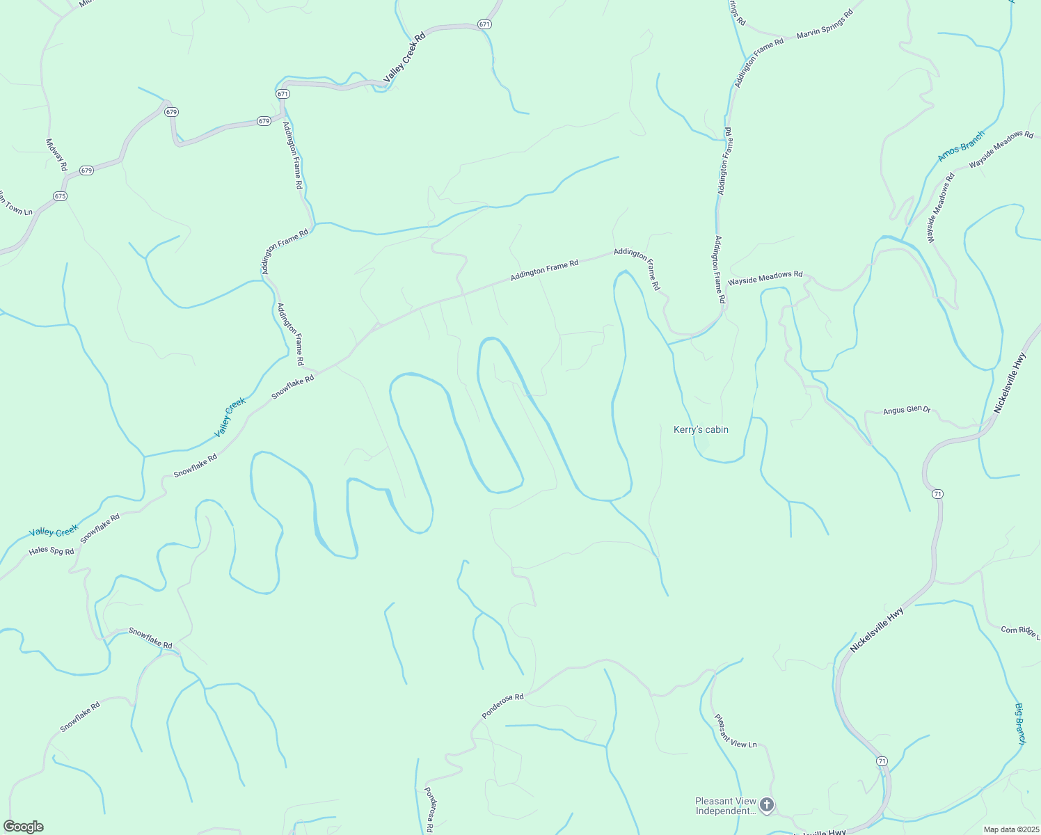 map of restaurants, bars, coffee shops, grocery stores, and more near State Route 674 in Nickelsville