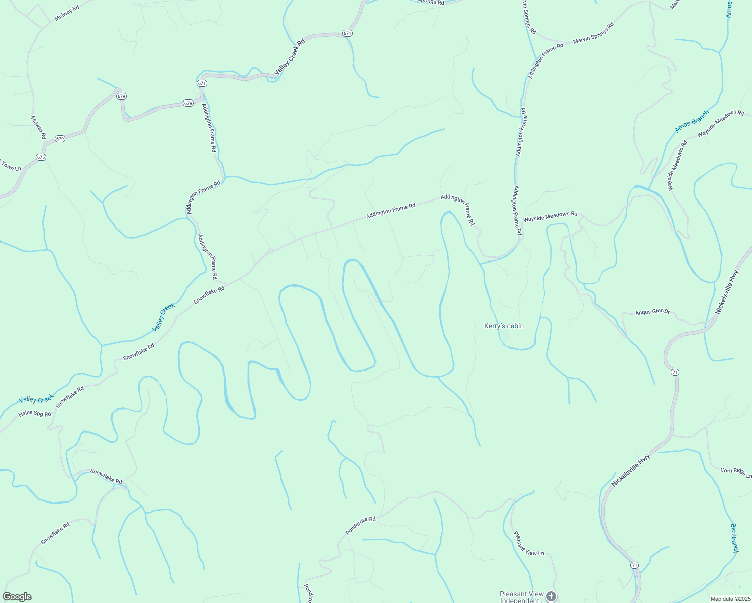 map of restaurants, bars, coffee shops, grocery stores, and more near State Route 674 in Scott County