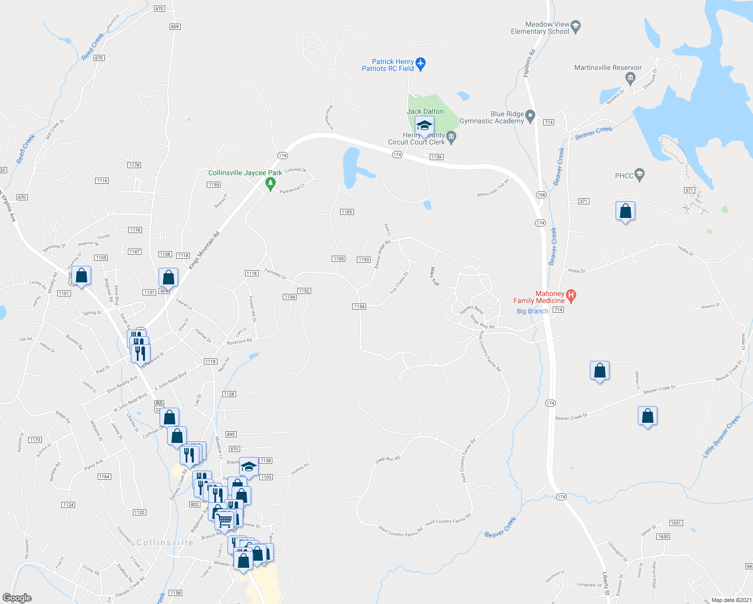 map of restaurants, bars, coffee shops, grocery stores, and more near 89 Fox Chase Drive in Collinsville