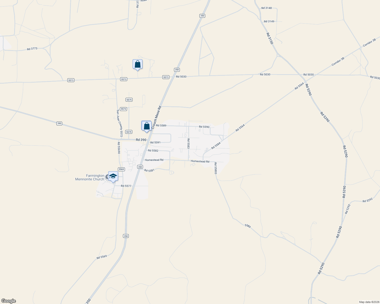 map of restaurants, bars, coffee shops, grocery stores, and more near 2 Road 5586 in Farmington