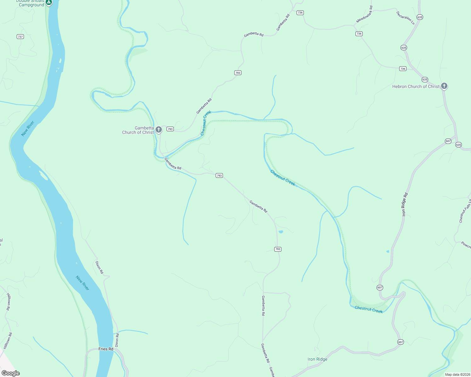 map of restaurants, bars, coffee shops, grocery stores, and more near Gambetta Road in Carroll County