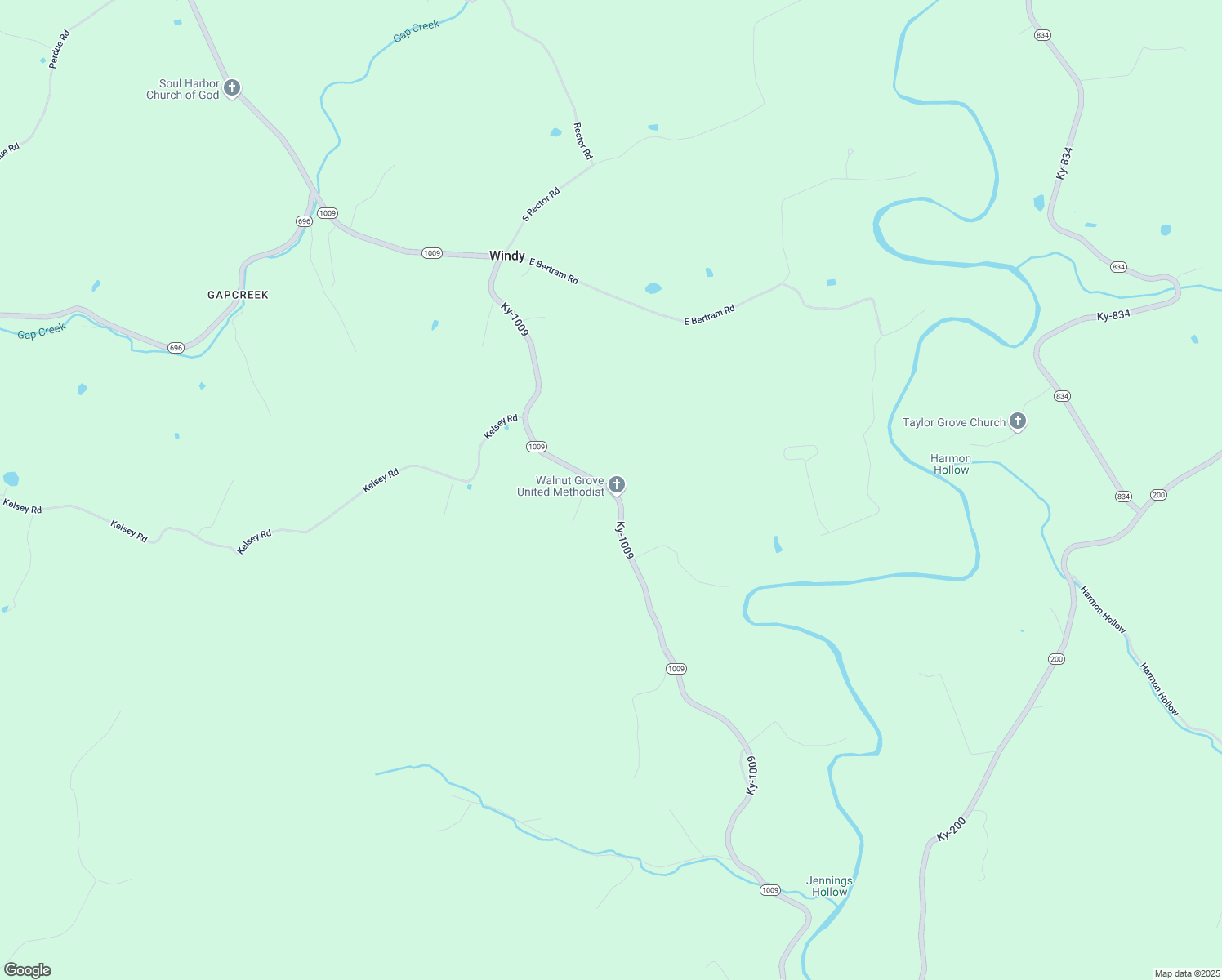 map of restaurants, bars, coffee shops, grocery stores, and more near Ky-1009 in Delta