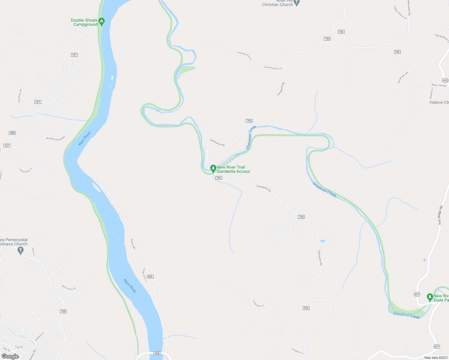 map of restaurants, bars, coffee shops, grocery stores, and more near 2384 Gambetta Road in Galax