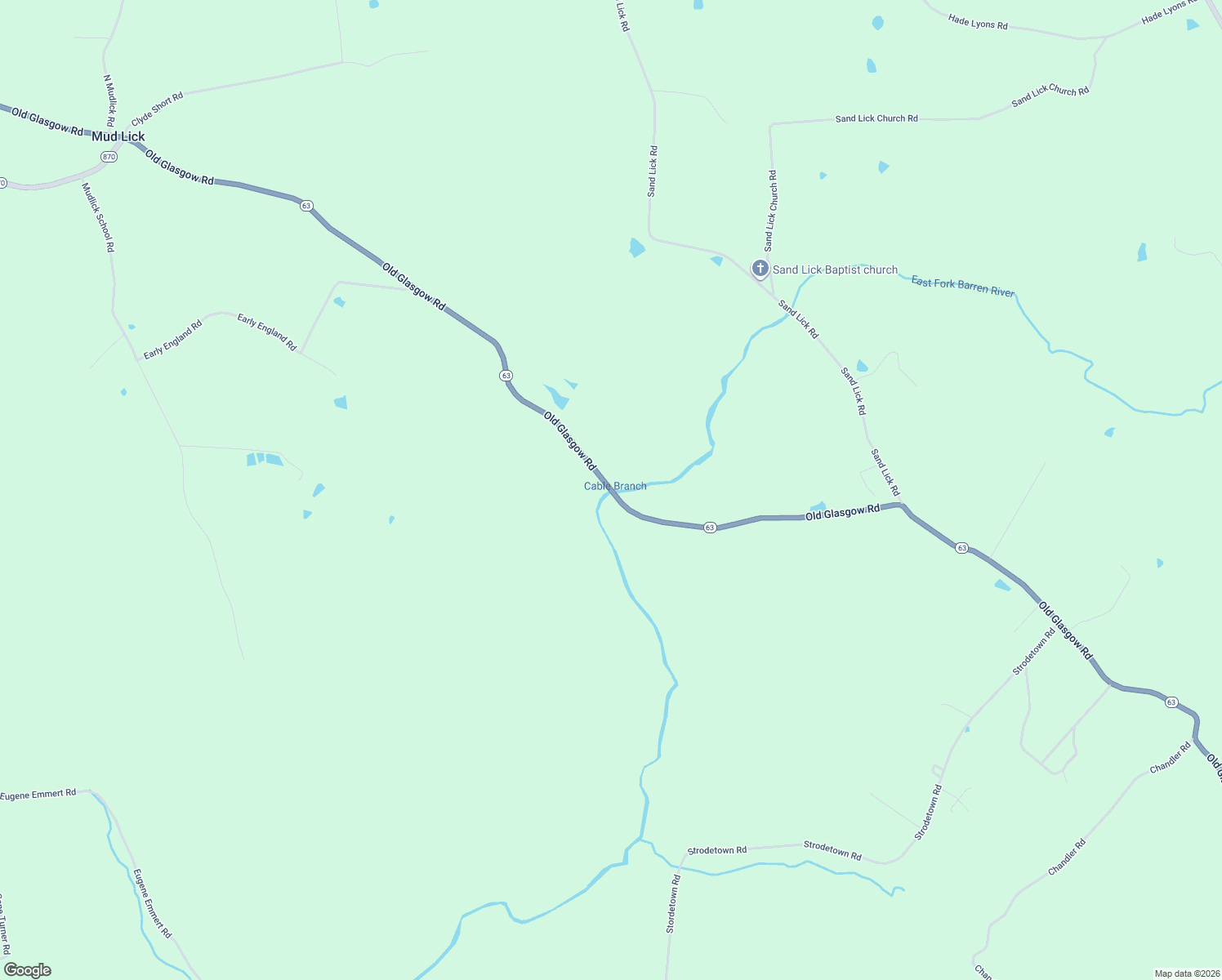 map of restaurants, bars, coffee shops, grocery stores, and more near 4679 Old Glasgow Road in Tompkinsville