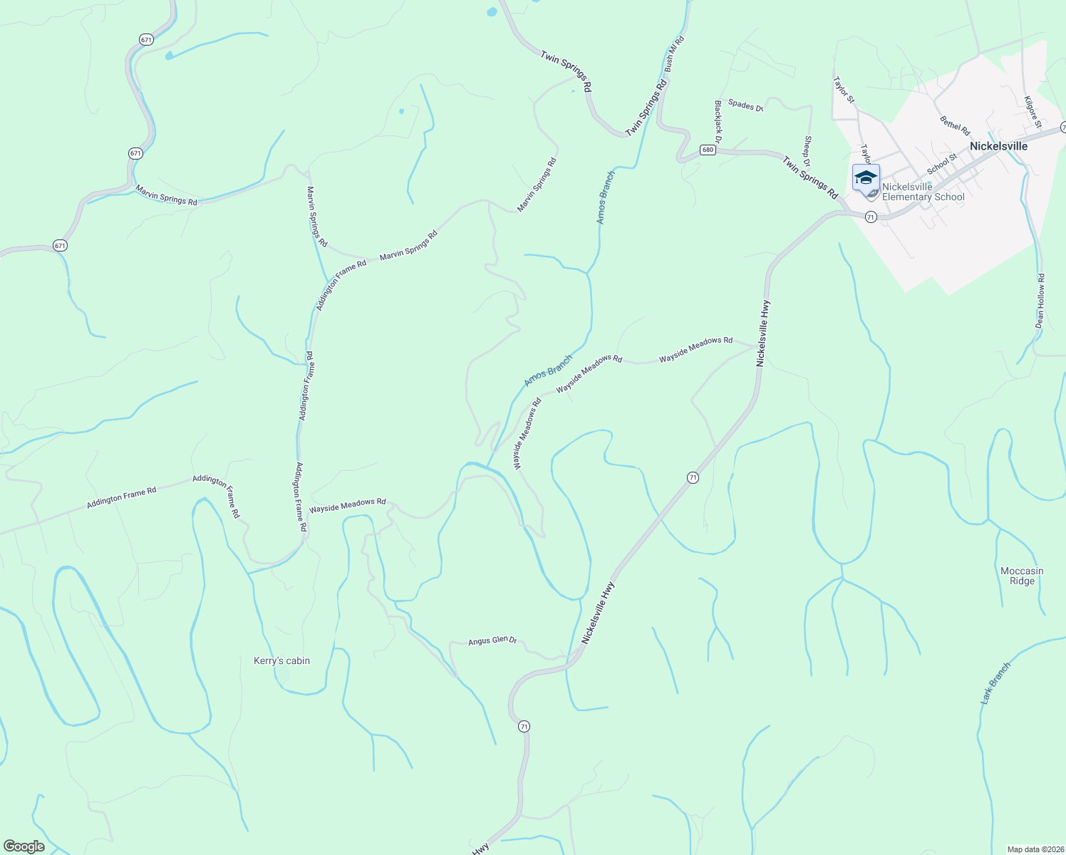 map of restaurants, bars, coffee shops, grocery stores, and more near in Nickelsville