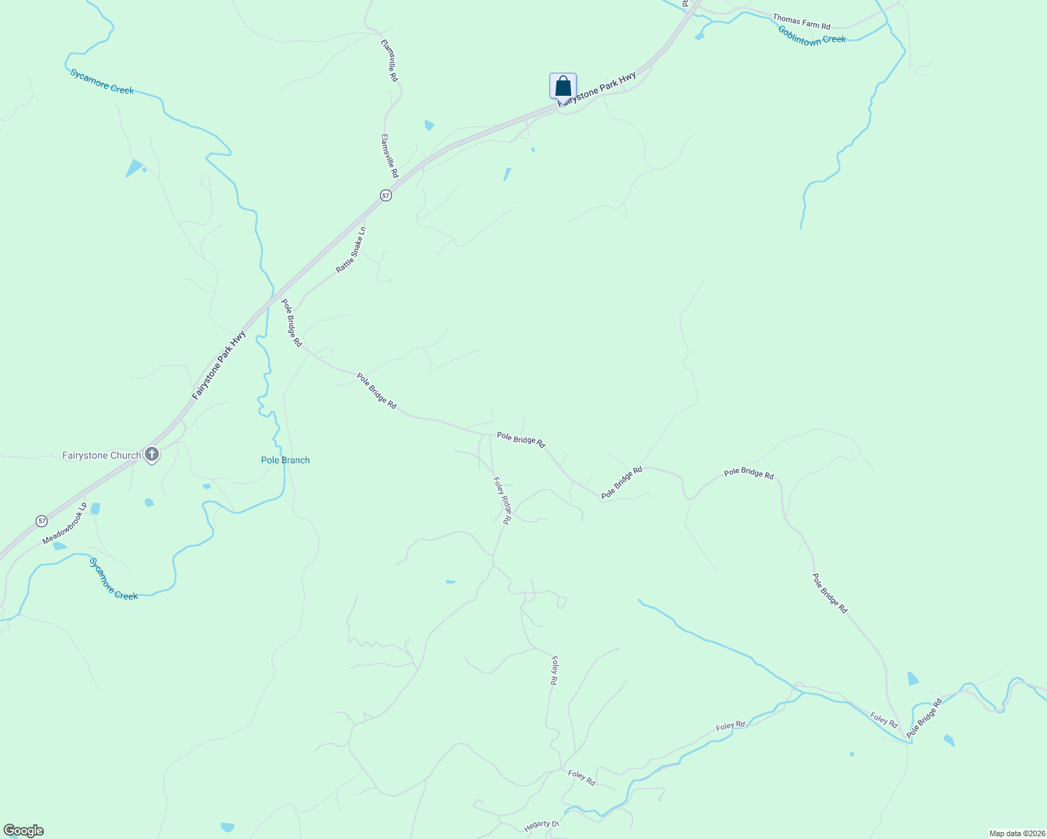 map of restaurants, bars, coffee shops, grocery stores, and more near 1047 Pole Bridge Road in Stuart