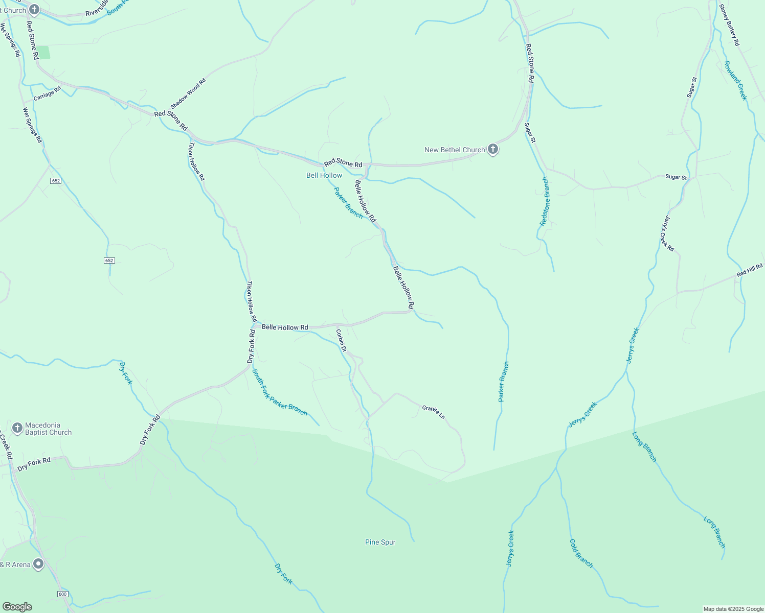 map of restaurants, bars, coffee shops, grocery stores, and more near 464 Belle Hollow Road in Chilhowie