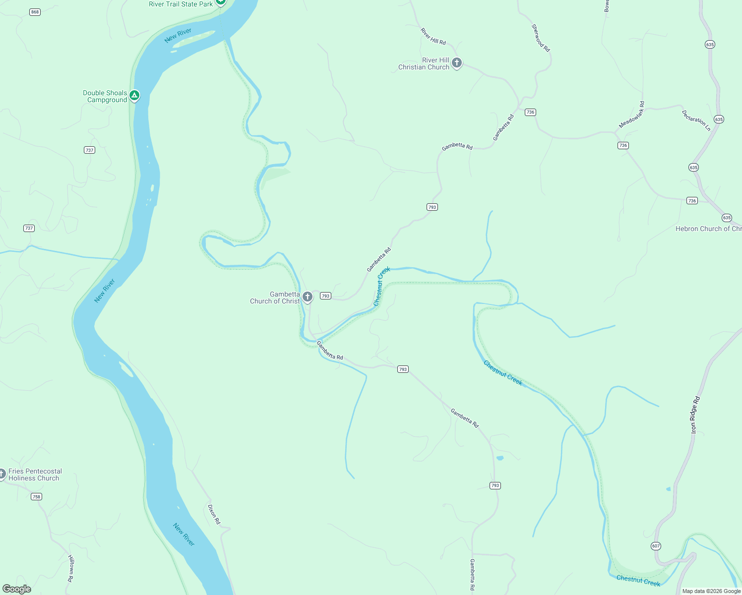 map of restaurants, bars, coffee shops, grocery stores, and more near 2384 Gambetta Road in Galax