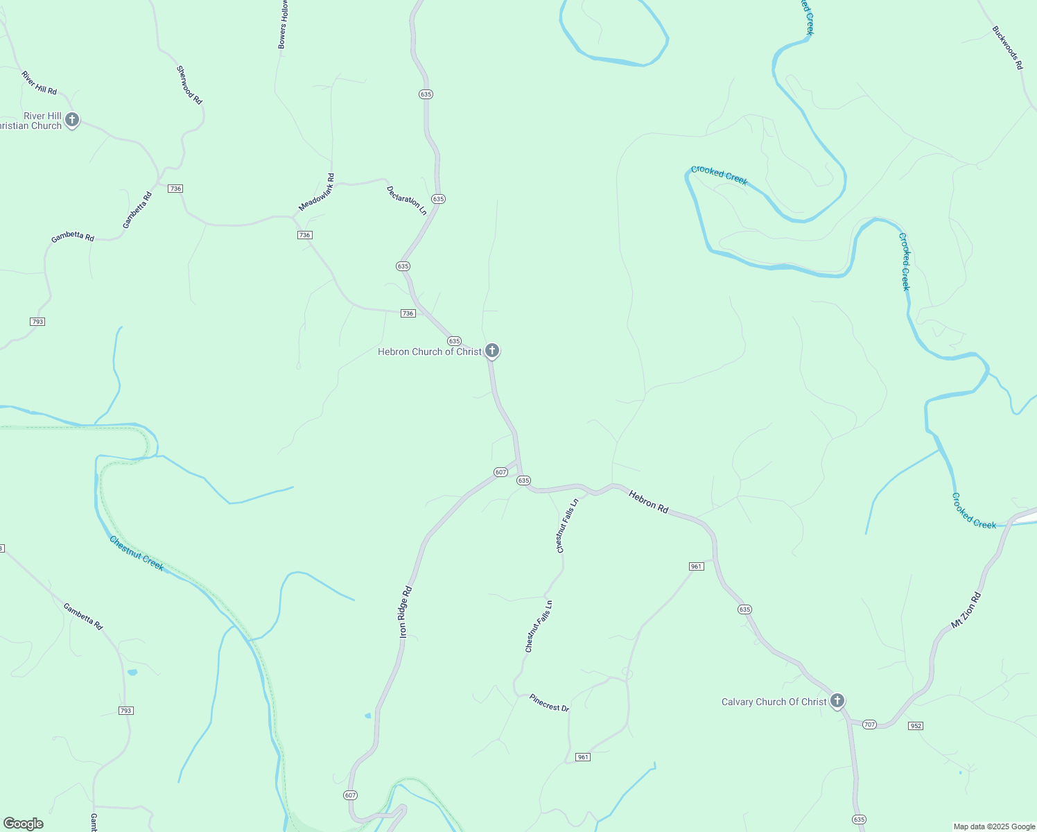map of restaurants, bars, coffee shops, grocery stores, and more near Hebron Road in Galax