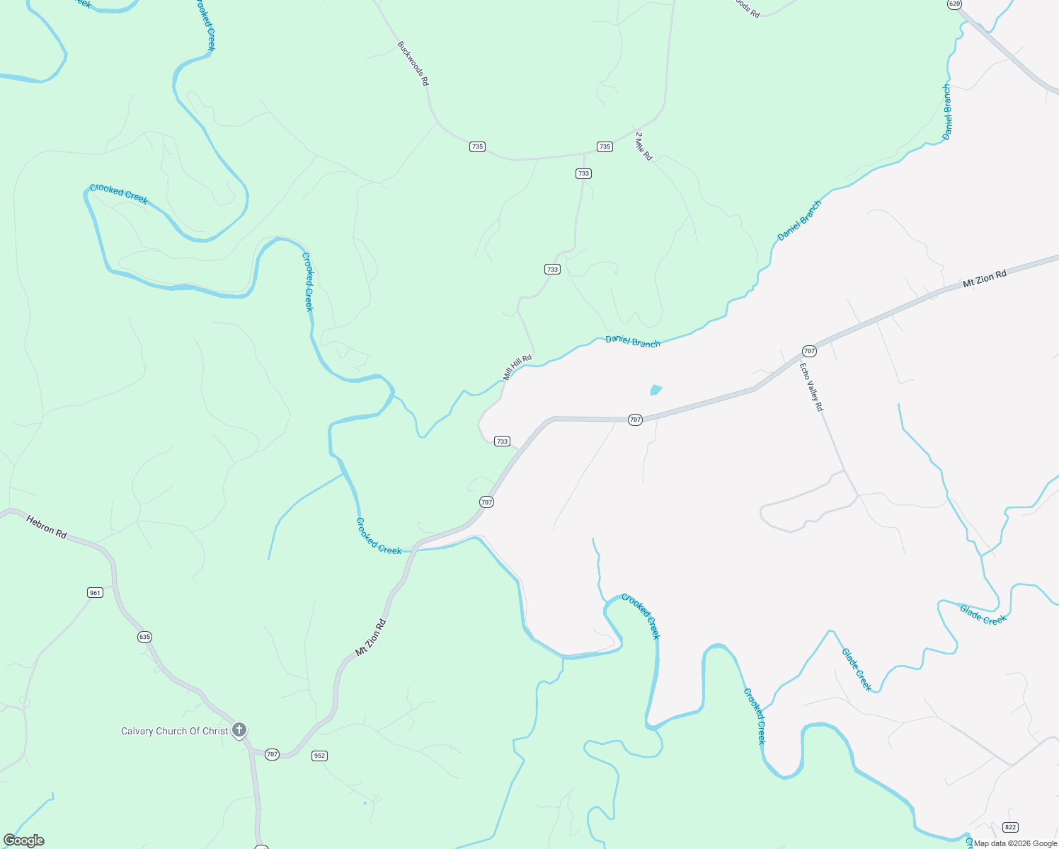 map of restaurants, bars, coffee shops, grocery stores, and more near 2392 Mount Zion Road in Woodlawn