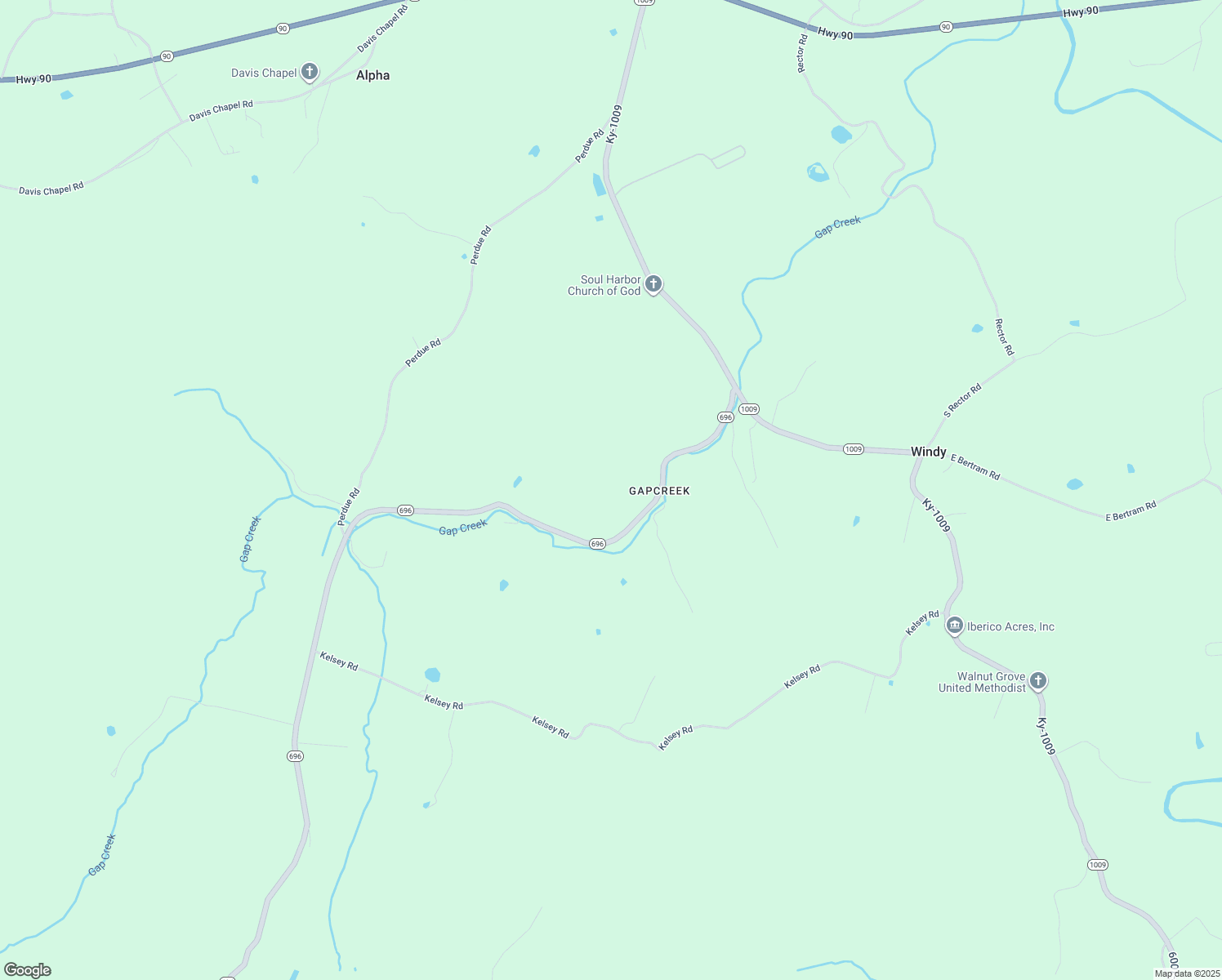 map of restaurants, bars, coffee shops, grocery stores, and more near Ky-696 in Monticello