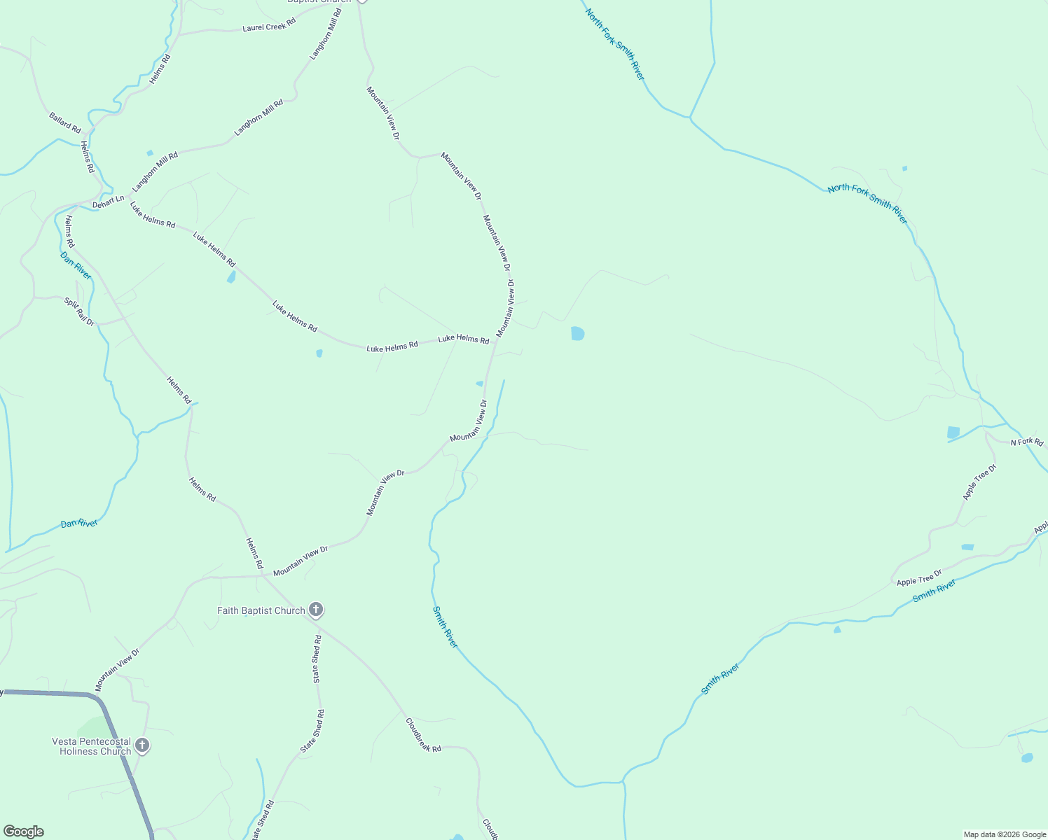 map of restaurants, bars, coffee shops, grocery stores, and more near 143 Hubbard Lane in Meadows of Dan