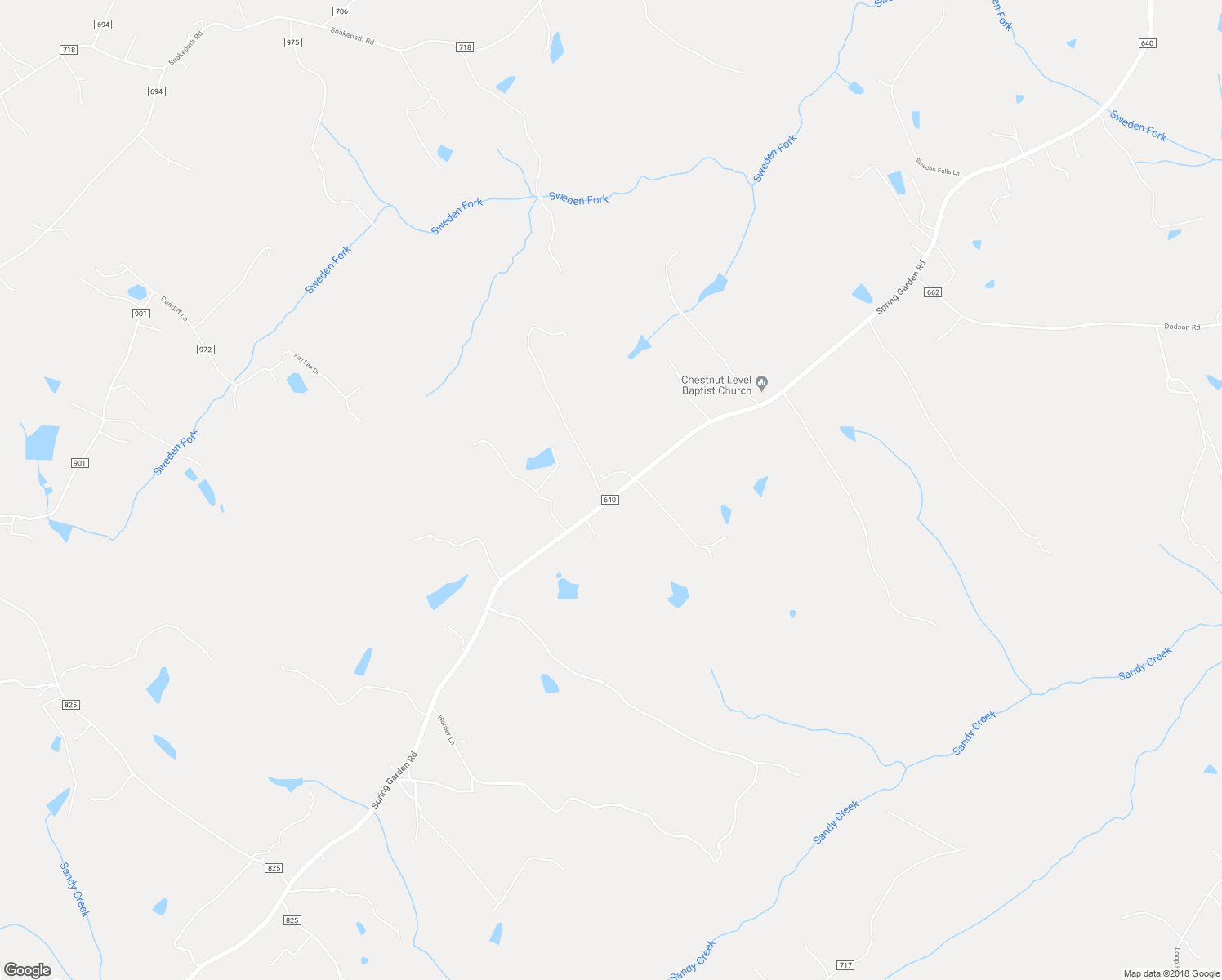 map of restaurants, bars, coffee shops, grocery stores, and more near 7540 Spring Garden Road in Blairs