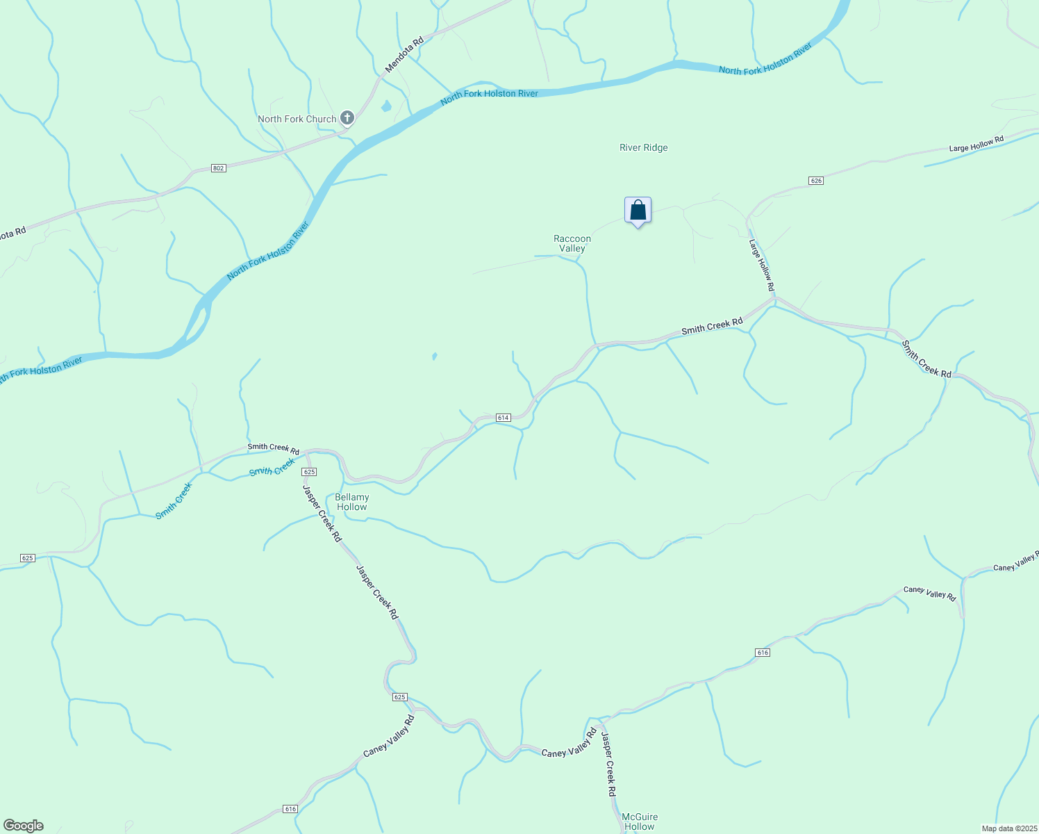 map of restaurants, bars, coffee shops, grocery stores, and more near Smith Creek Road in Washington County