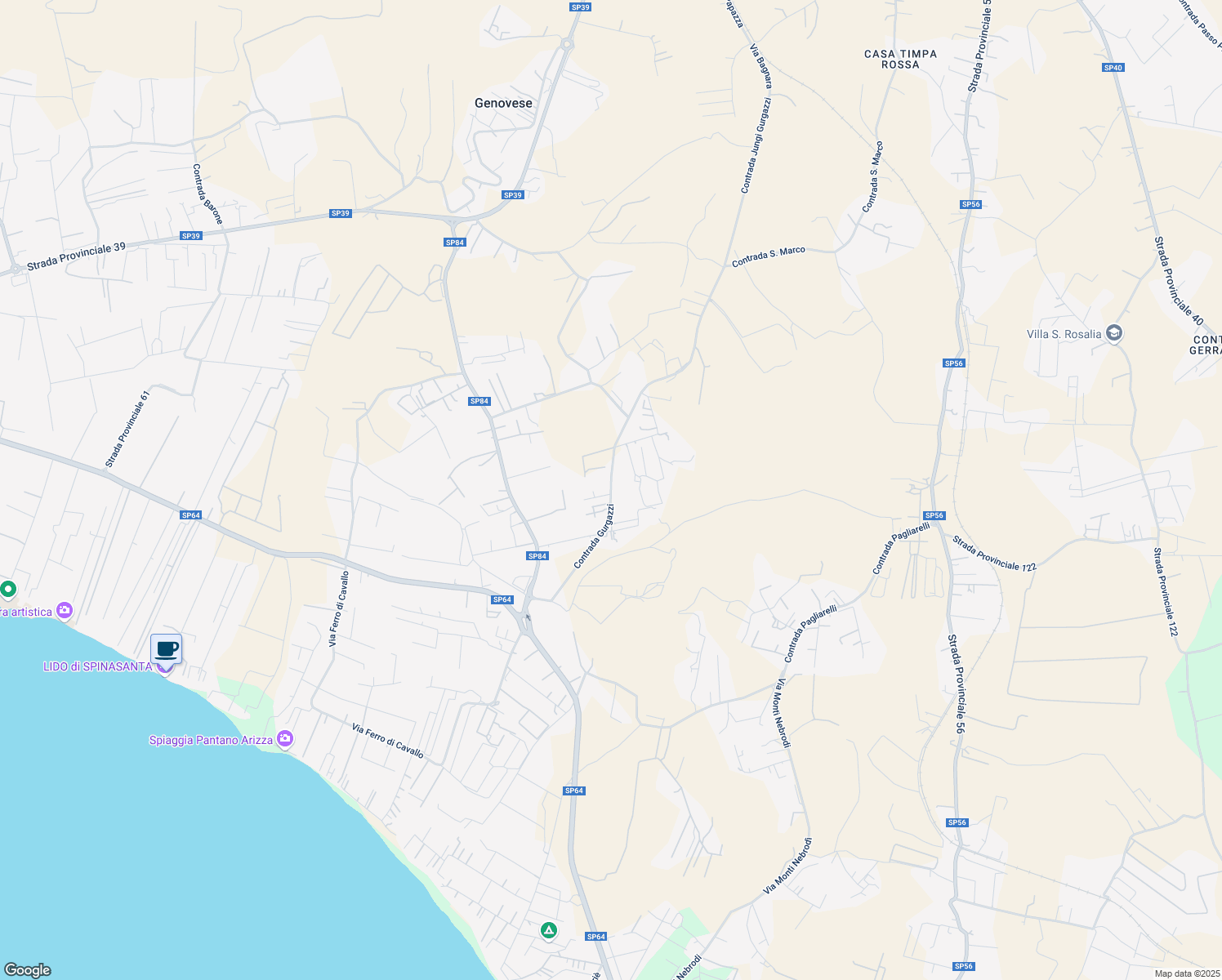 map of restaurants, bars, coffee shops, grocery stores, and more near in Free municipal consortium of Ragusa