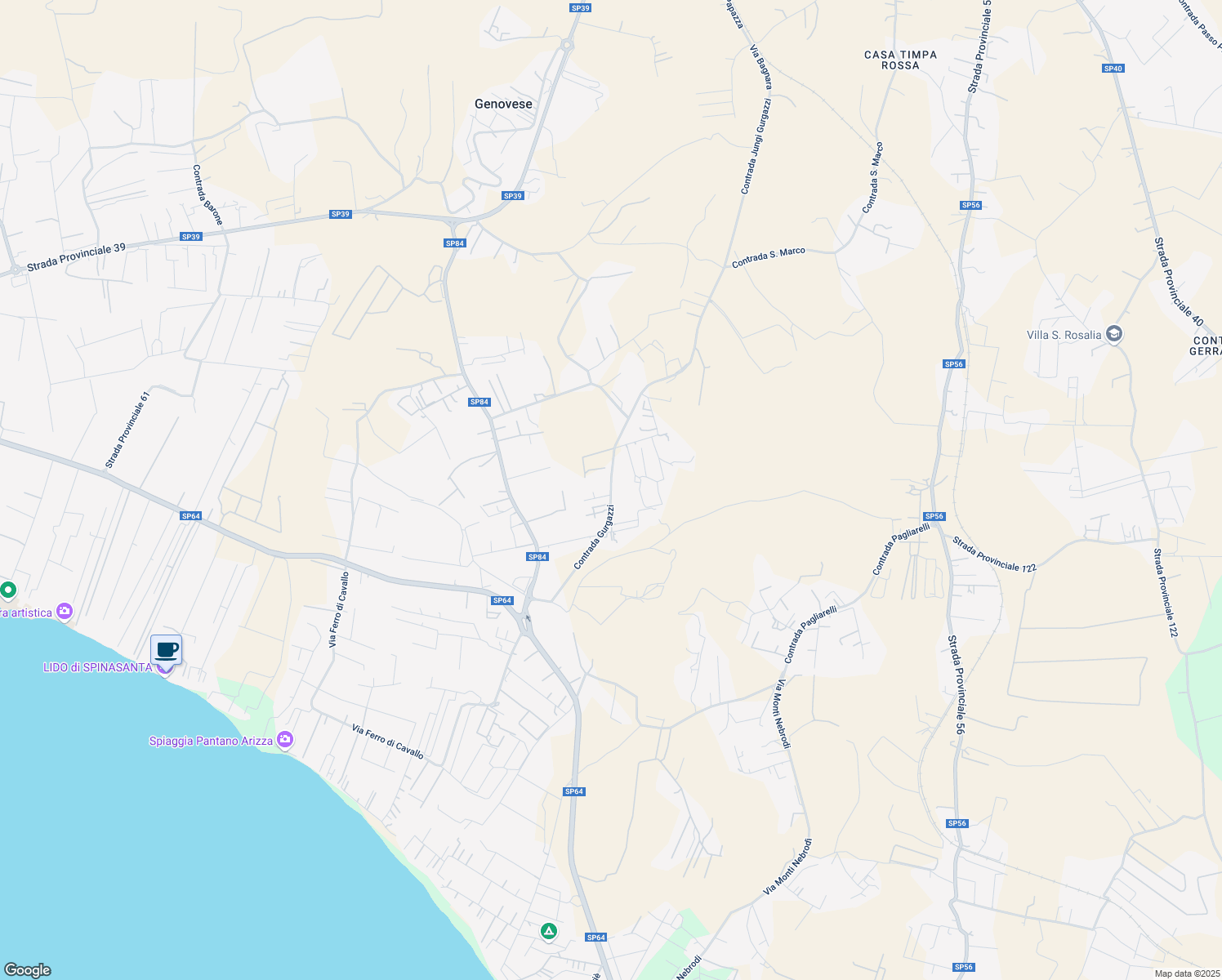 map of restaurants, bars, coffee shops, grocery stores, and more near in Free municipal consortium of Ragusa