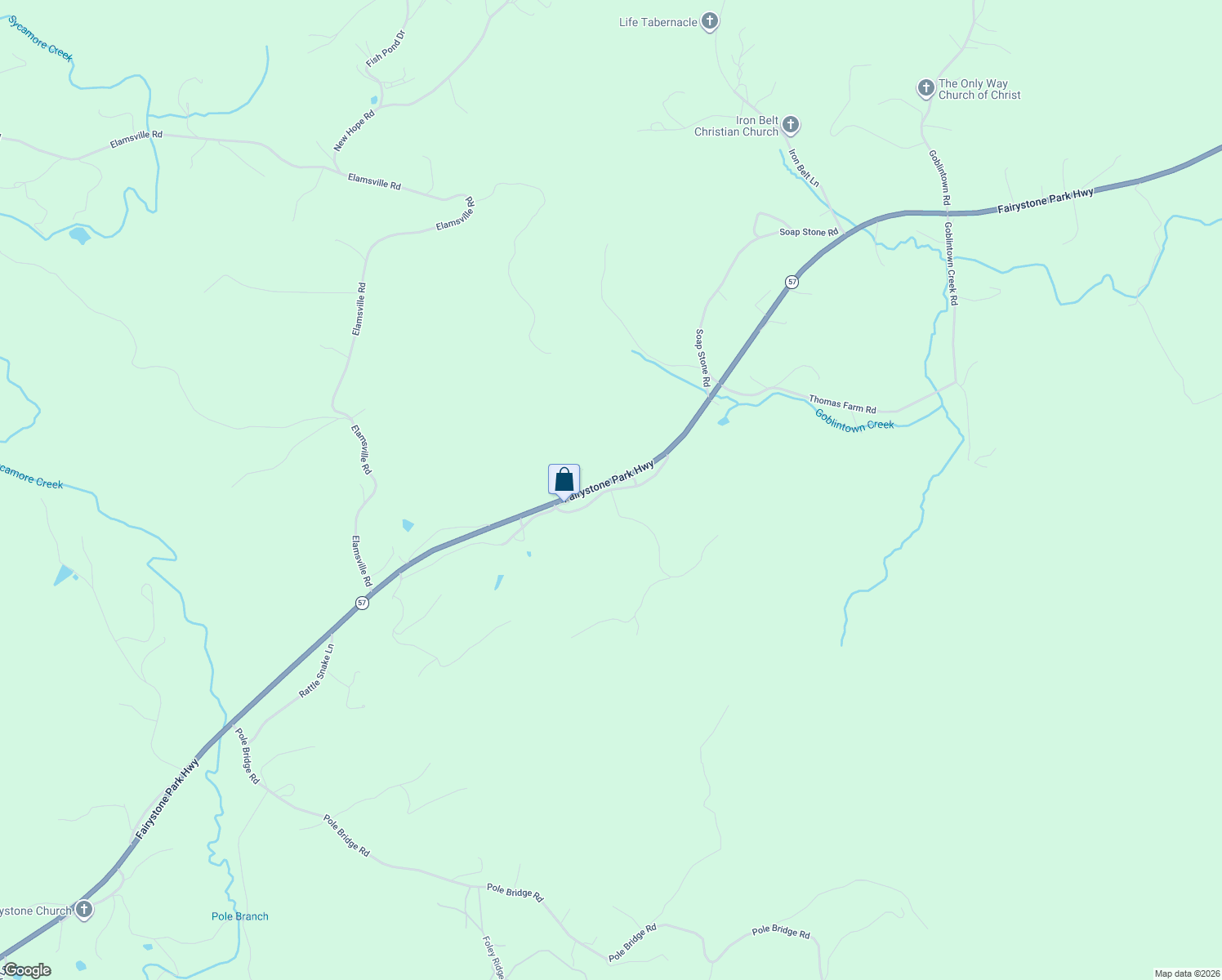 map of restaurants, bars, coffee shops, grocery stores, and more near Goose Market Loop in Patrick County