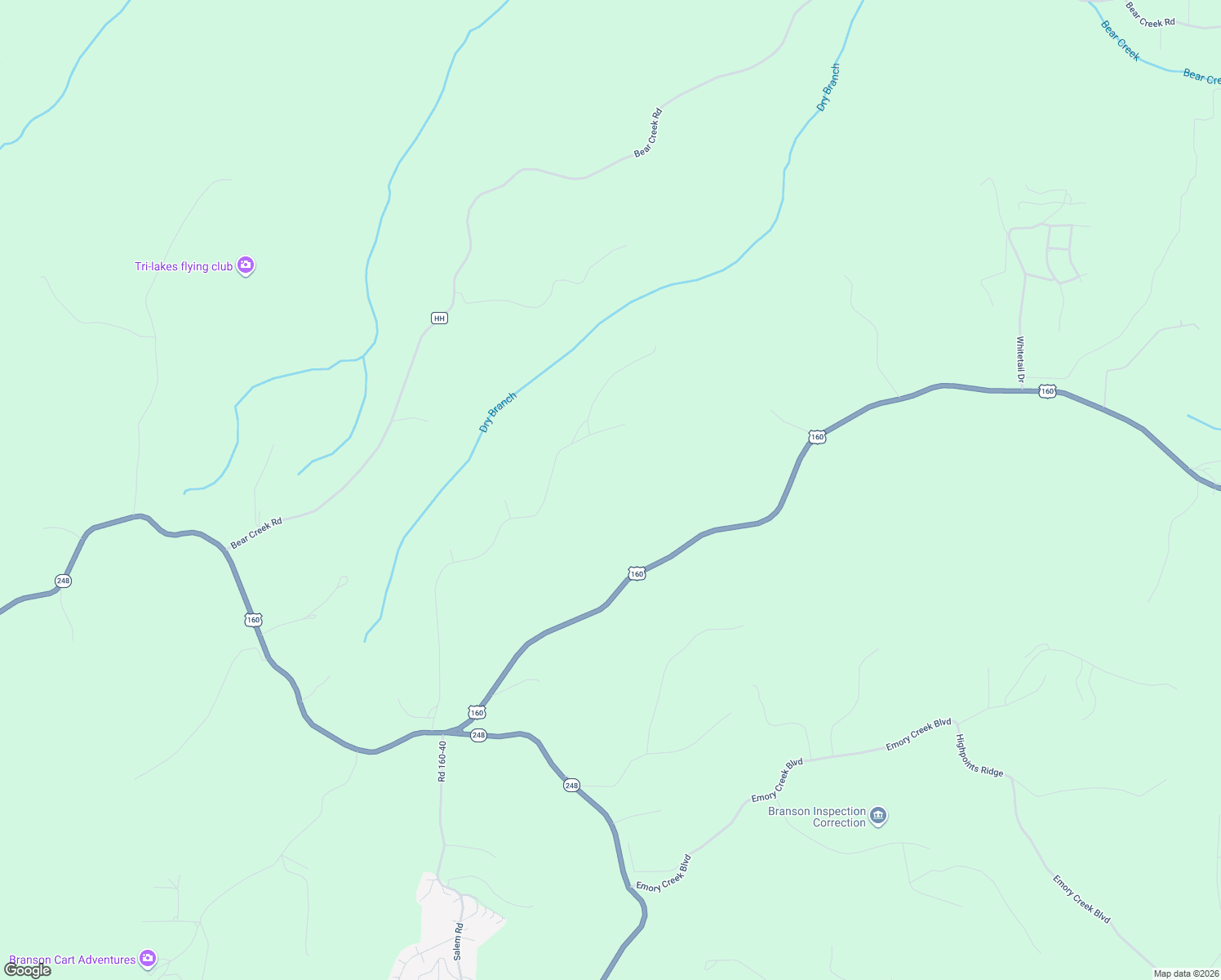 map of restaurants, bars, coffee shops, grocery stores, and more near 1078 Newbury Road in Reeds Spring