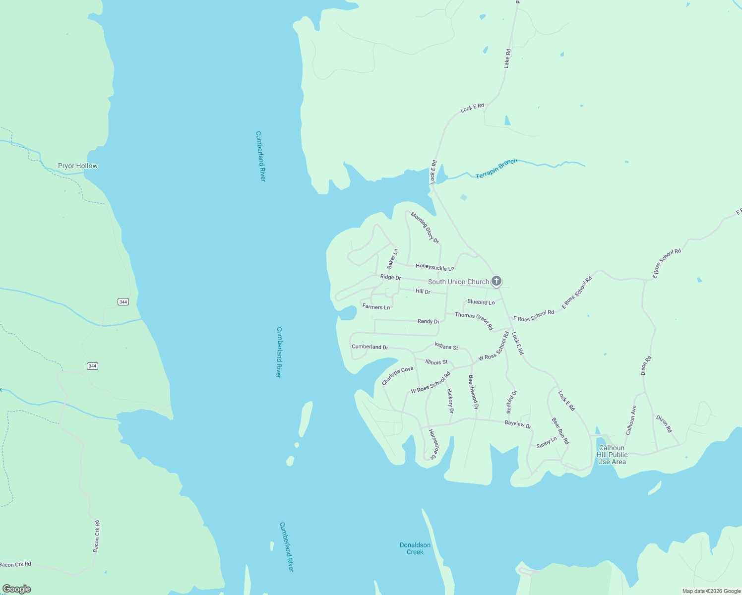 map of restaurants, bars, coffee shops, grocery stores, and more near Farmers Lane in Trigg County