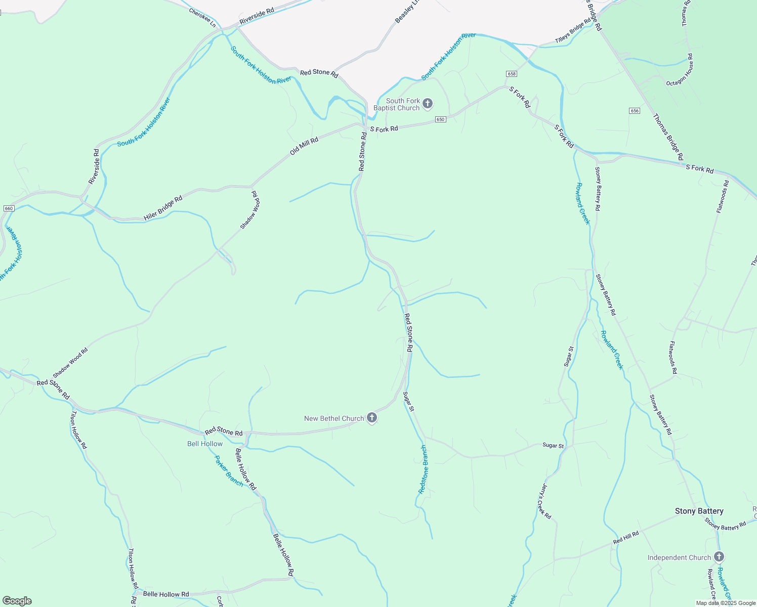 map of restaurants, bars, coffee shops, grocery stores, and more near 1611-1651 Jade Lane in Chilhowie