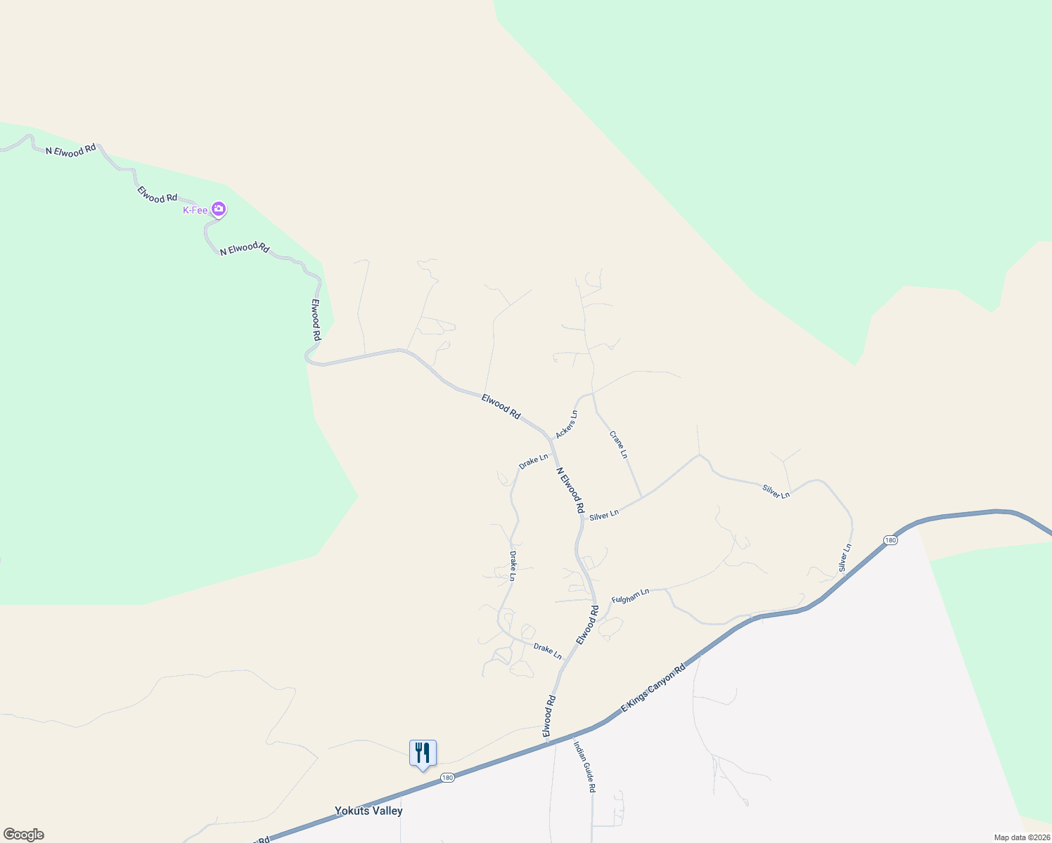 map of restaurants, bars, coffee shops, grocery stores, and more near 1157 Drake Lane in Squaw Valley