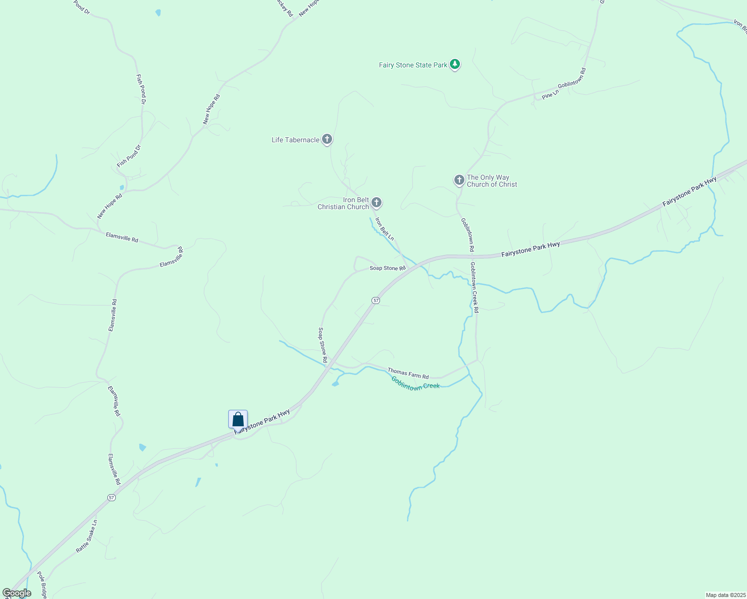 map of restaurants, bars, coffee shops, grocery stores, and more near 4688 Fairystone Park Highway in Stuart