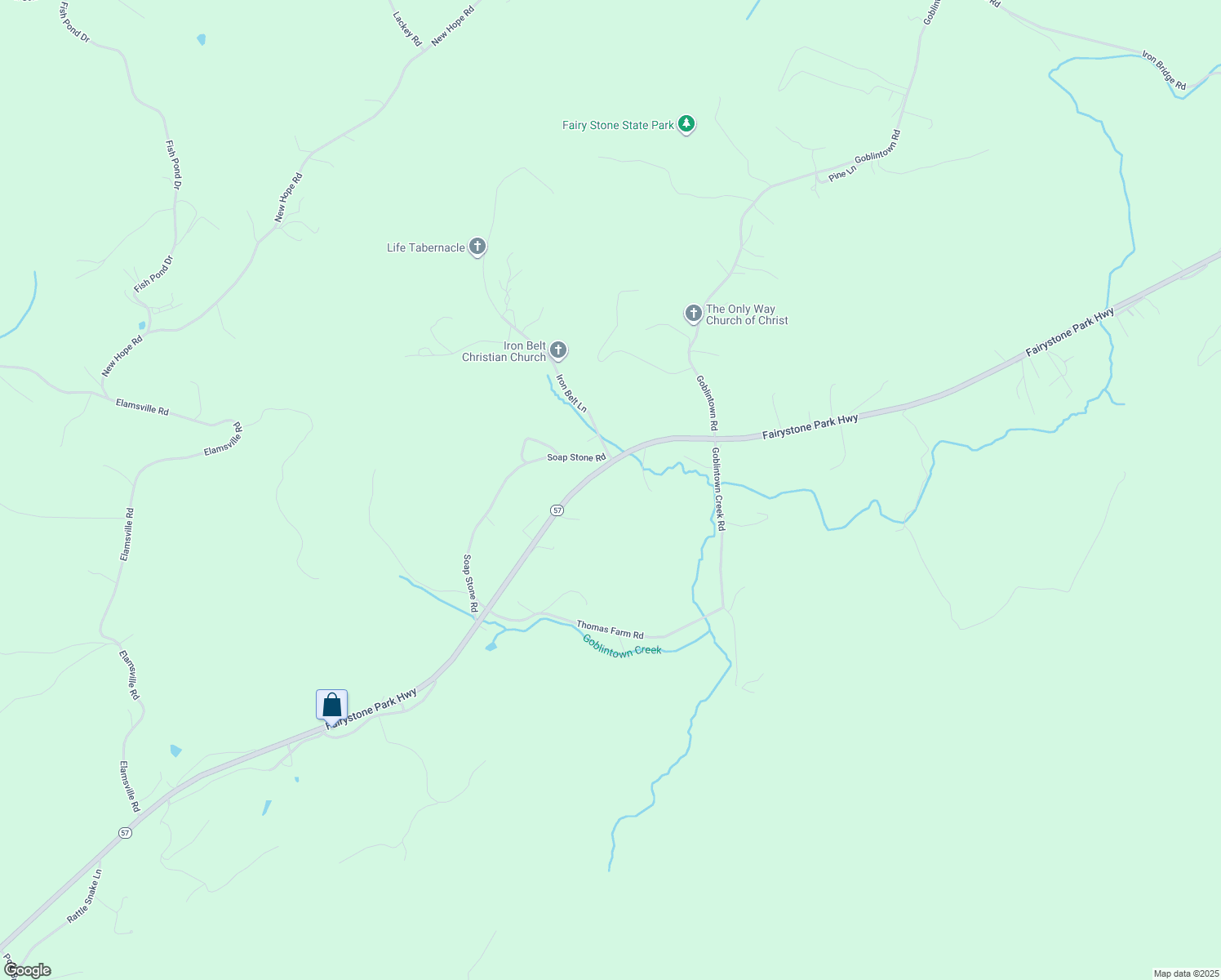 map of restaurants, bars, coffee shops, grocery stores, and more near 4688-4690 Fairystone Park Highway in Stuart