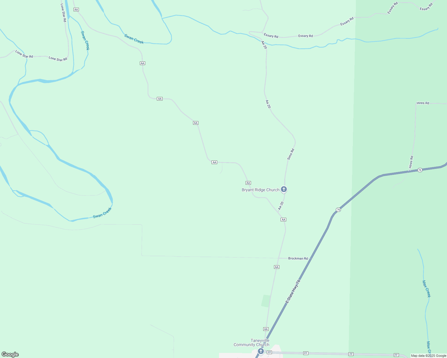 map of restaurants, bars, coffee shops, grocery stores, and more near in Taneyville